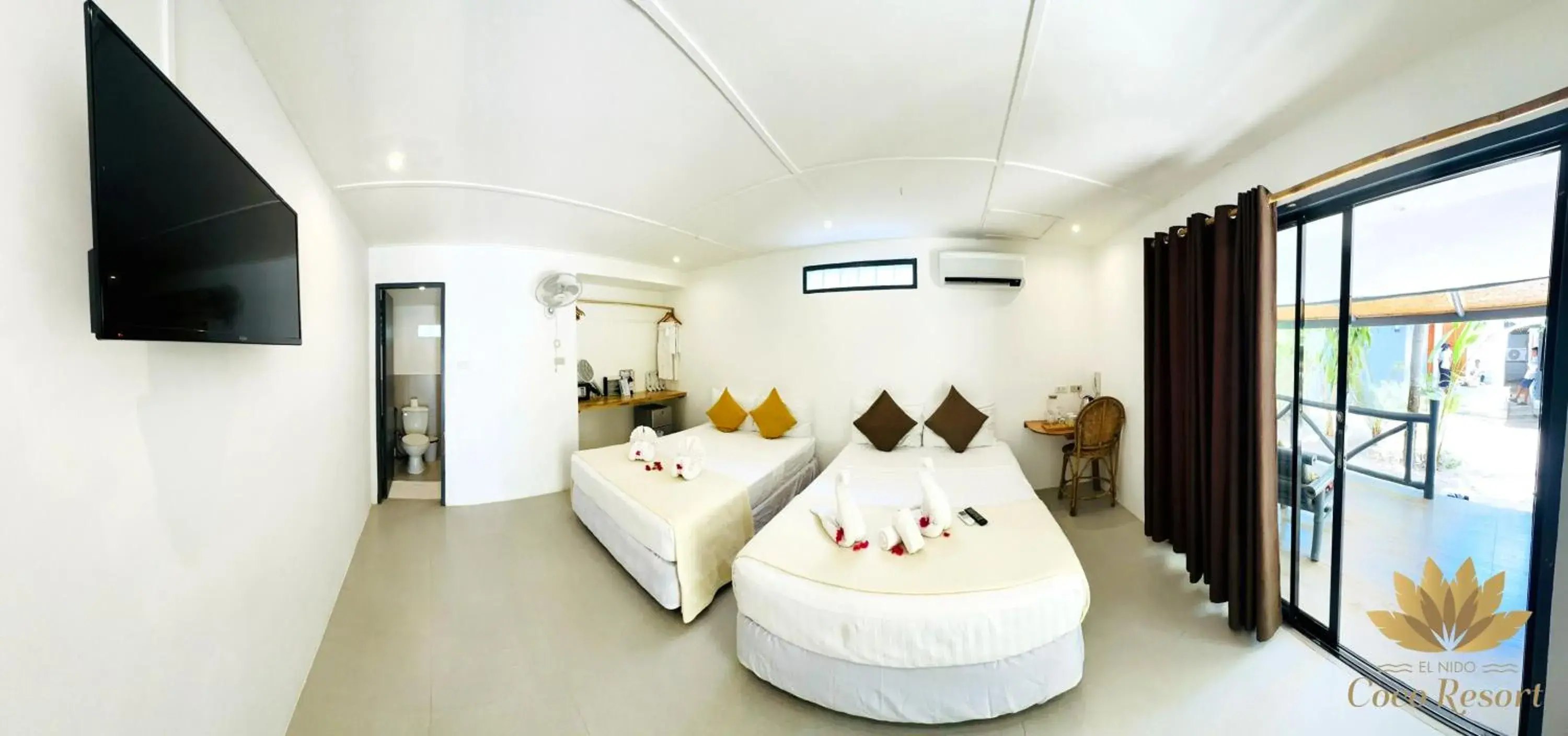 Bed in El Nido Coco Resort Bed in El Nido Coco Resort