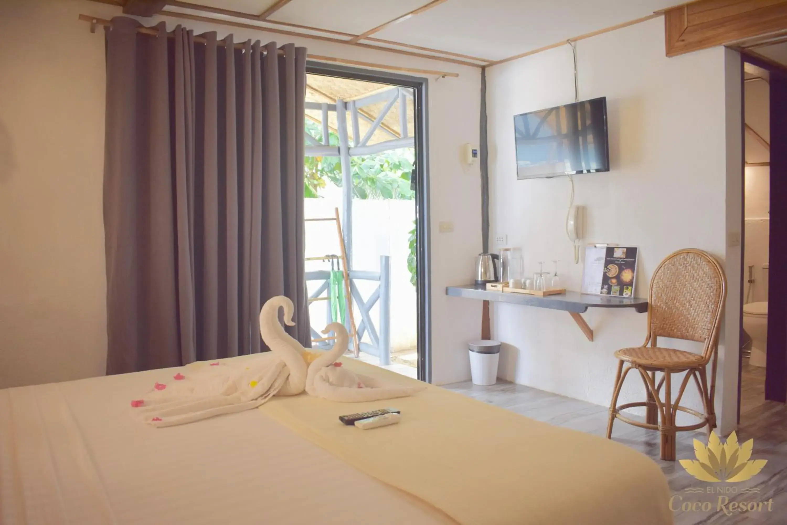 Bed in El Nido Coco Resort Bed in El Nido Coco Resort