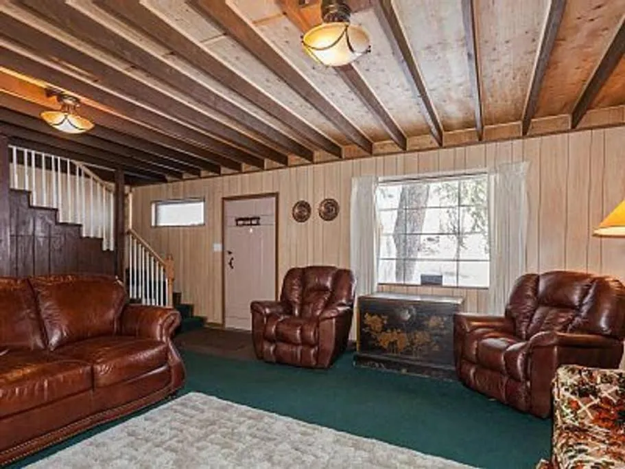 Living room in Cottage On The Stream Sundance, Utah