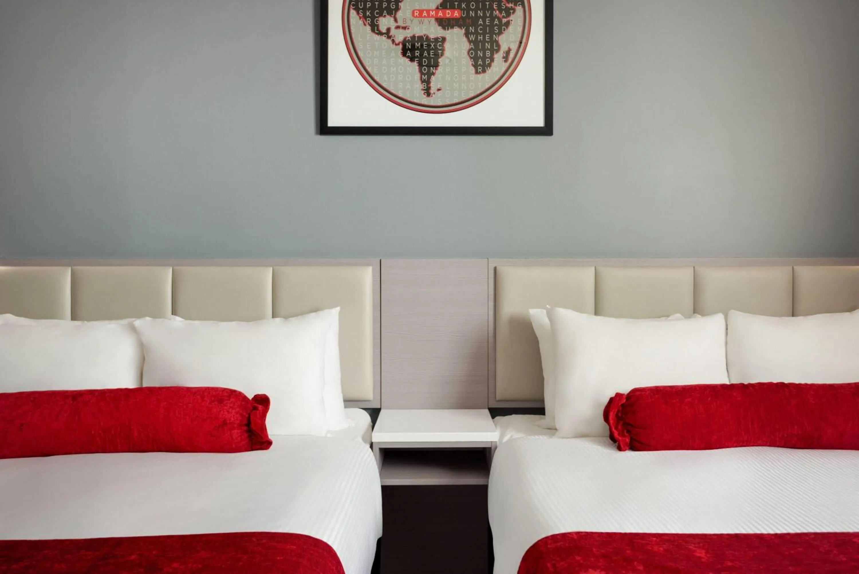 Photo of the whole room, Bed in Ramada by Wyndham West Edmonton Hotel & Suites