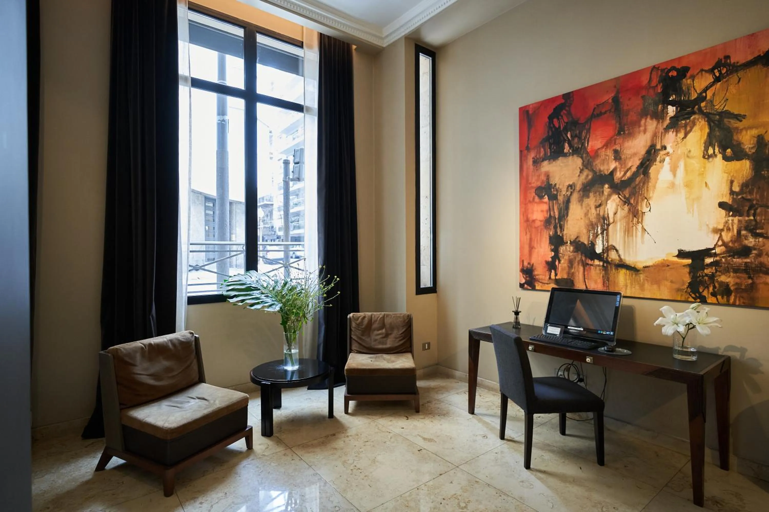 Lobby or reception in Carles Hotel