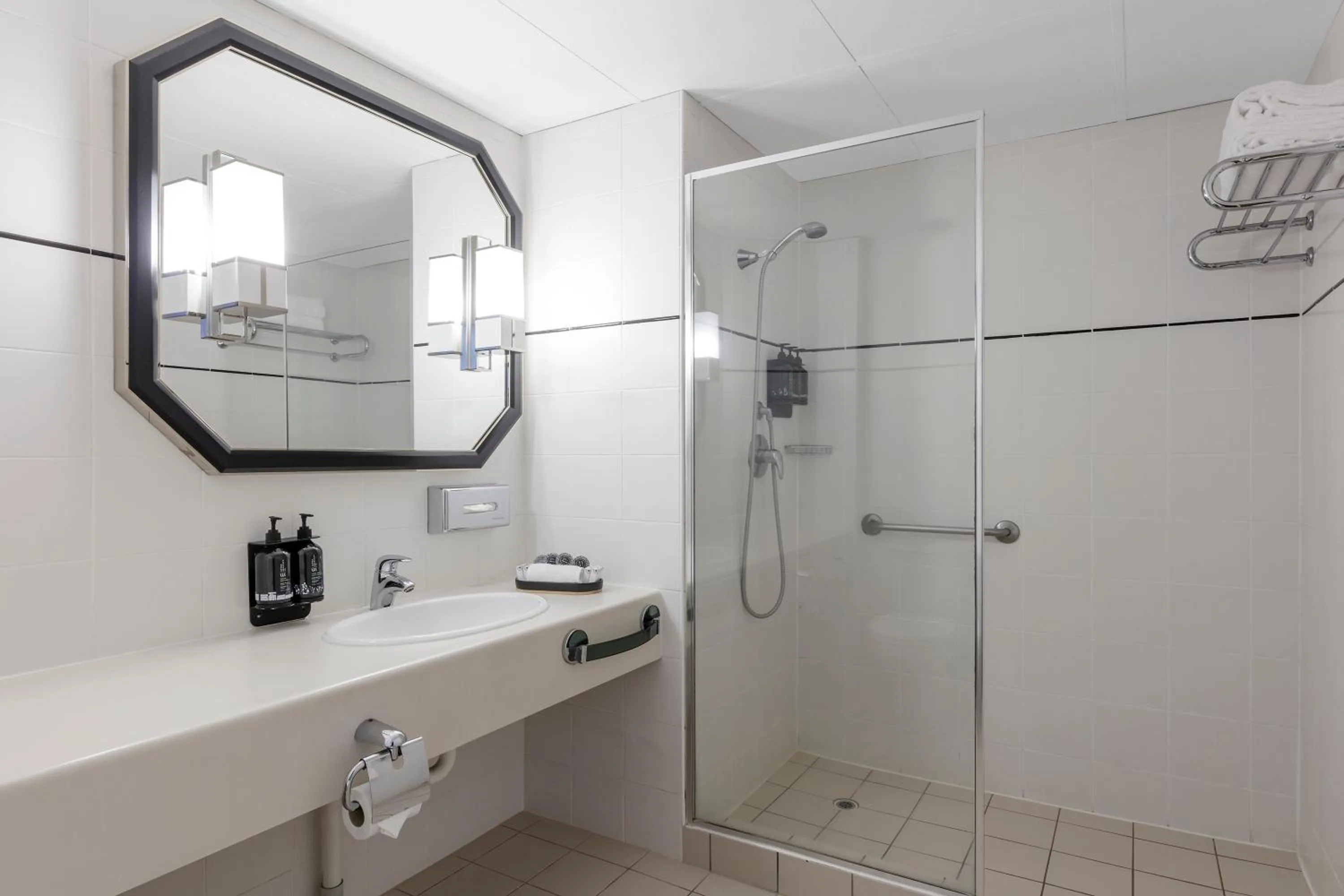 Shower in Ramada by Wyndham Diplomat Canberra