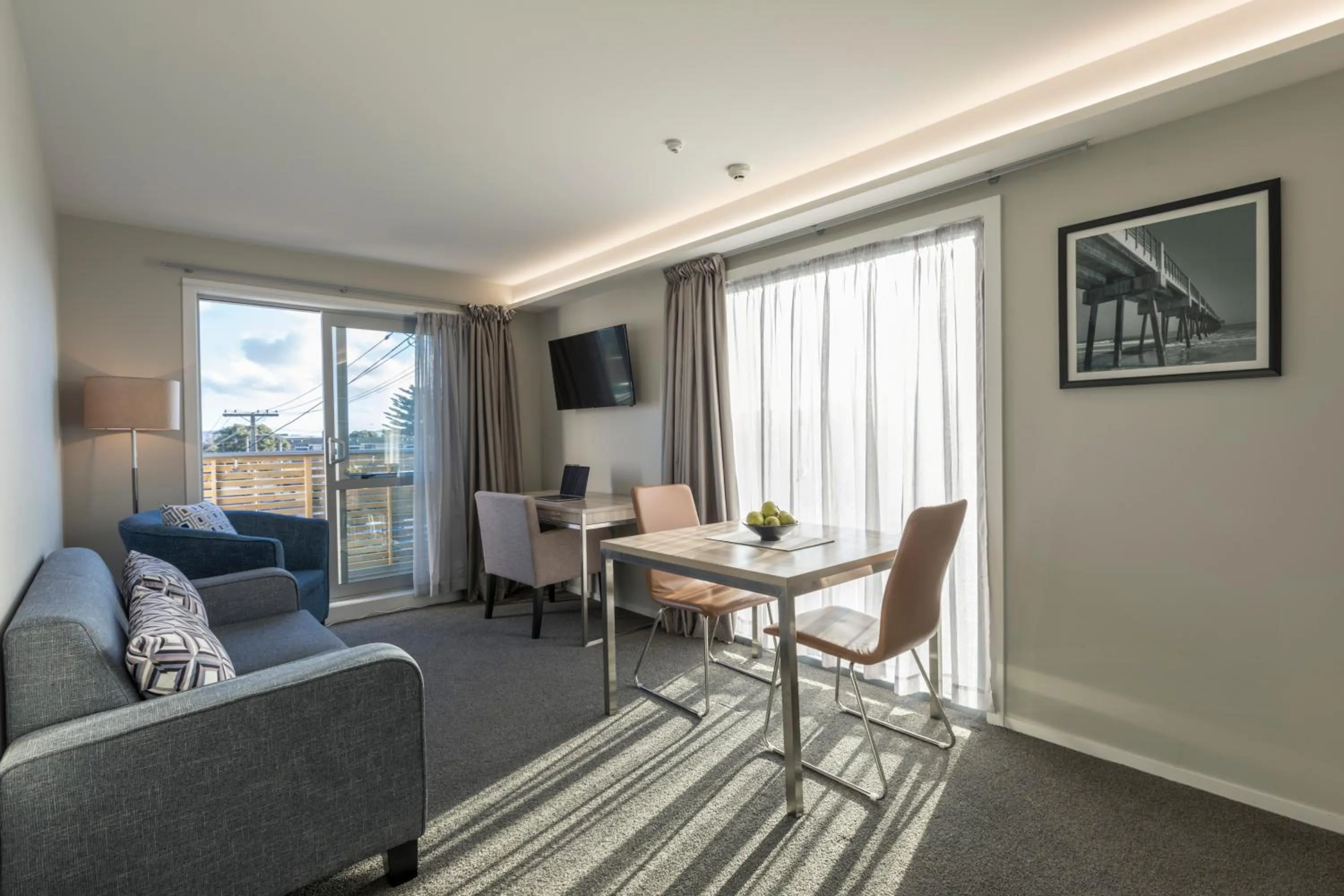 Living room in Quest Petone