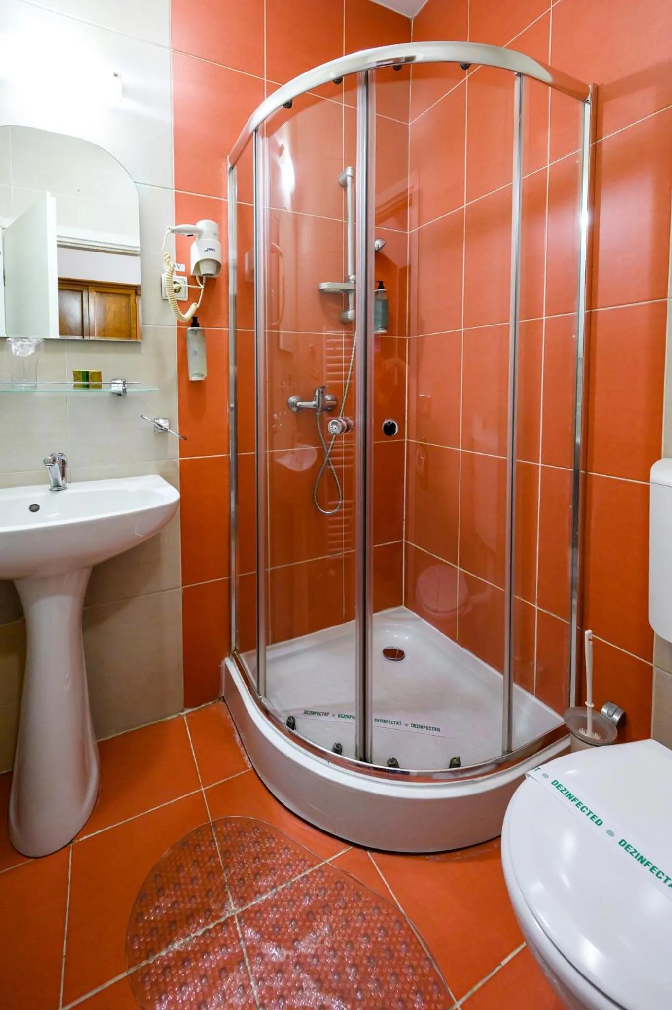 Shower in Hotel Transilvania