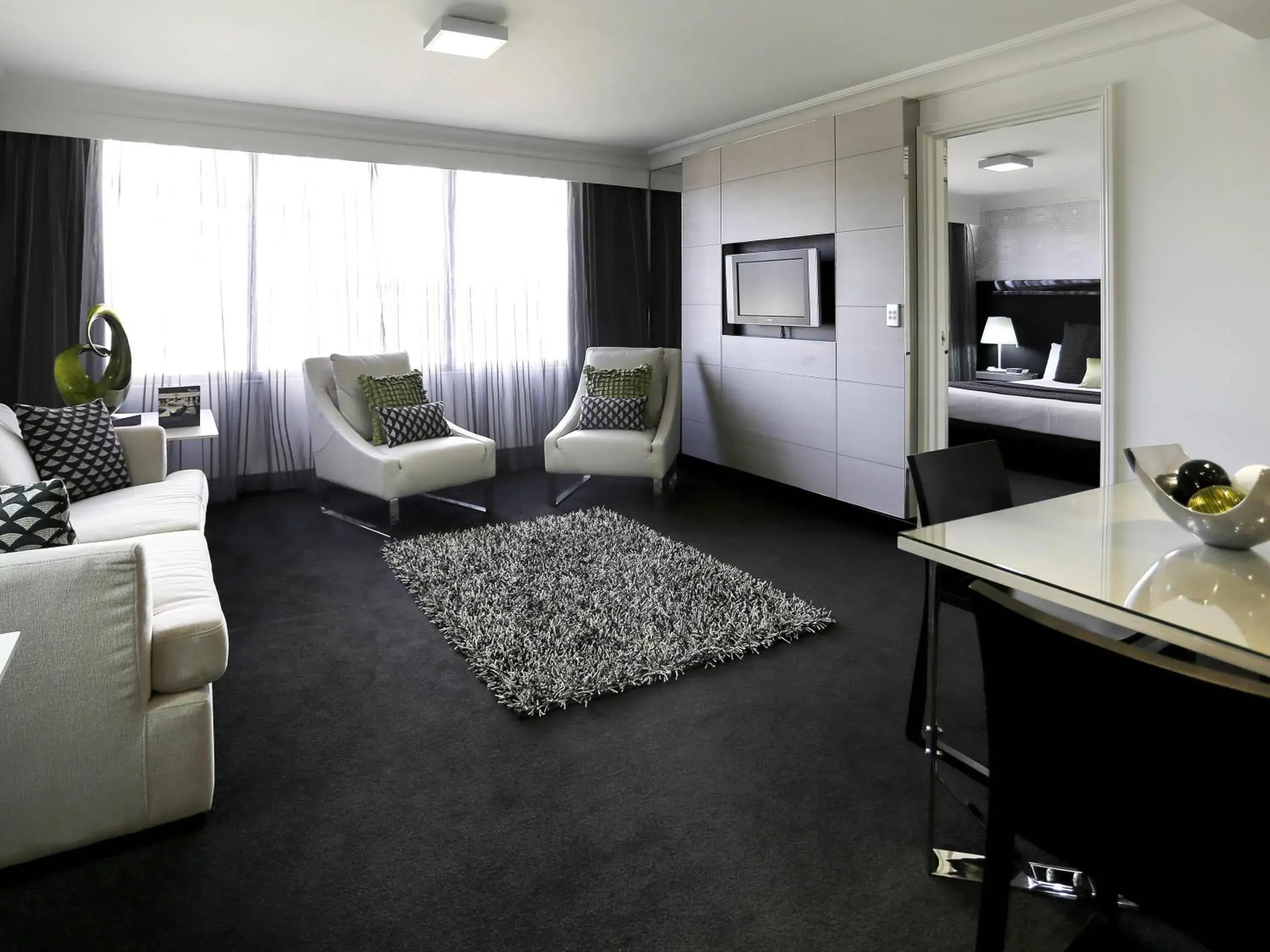 Bedroom in Pullman Brisbane King George Square Bedroom in Pullman Brisbane King George Square