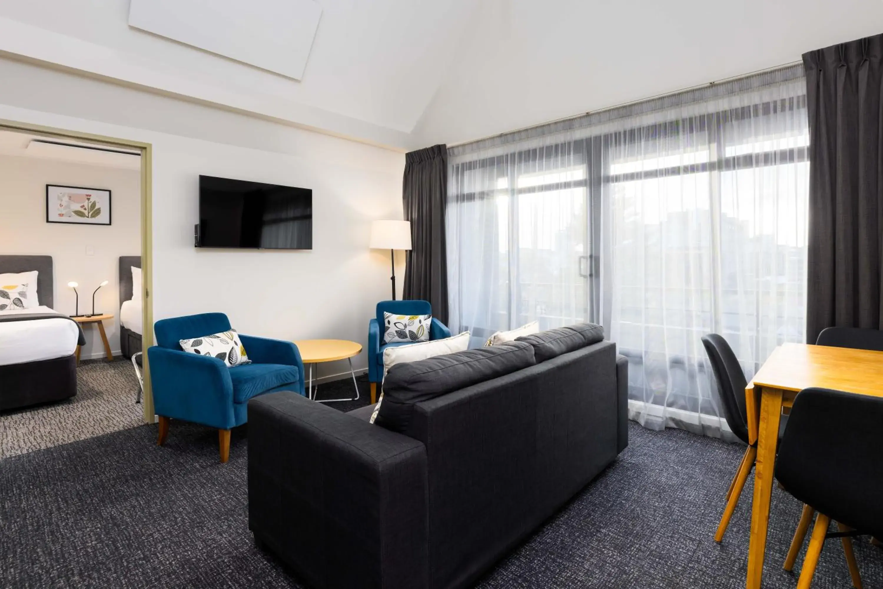 Living room, Bed in Hotel Give Living room, Bed in Hotel Give