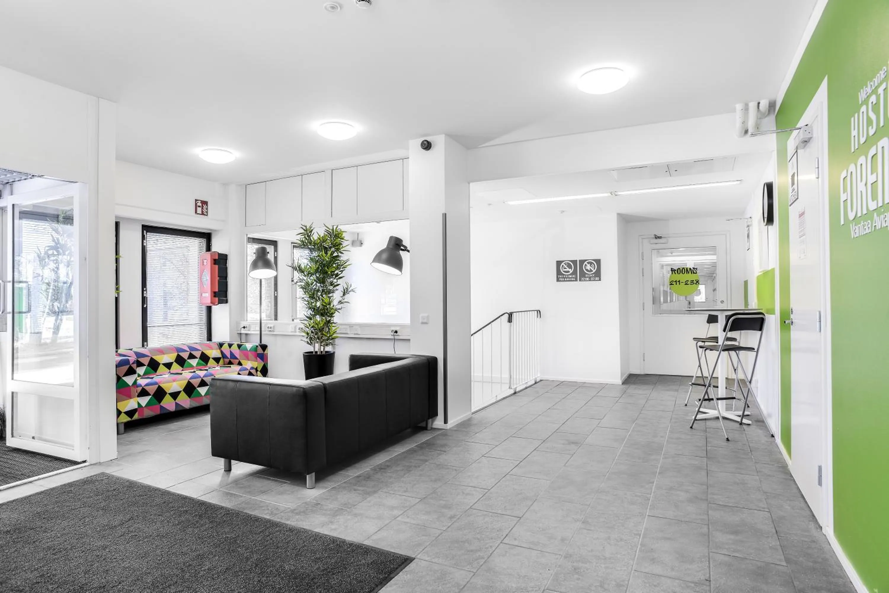 Lobby or reception in Forenom Hostel Vantaa Aviapolis