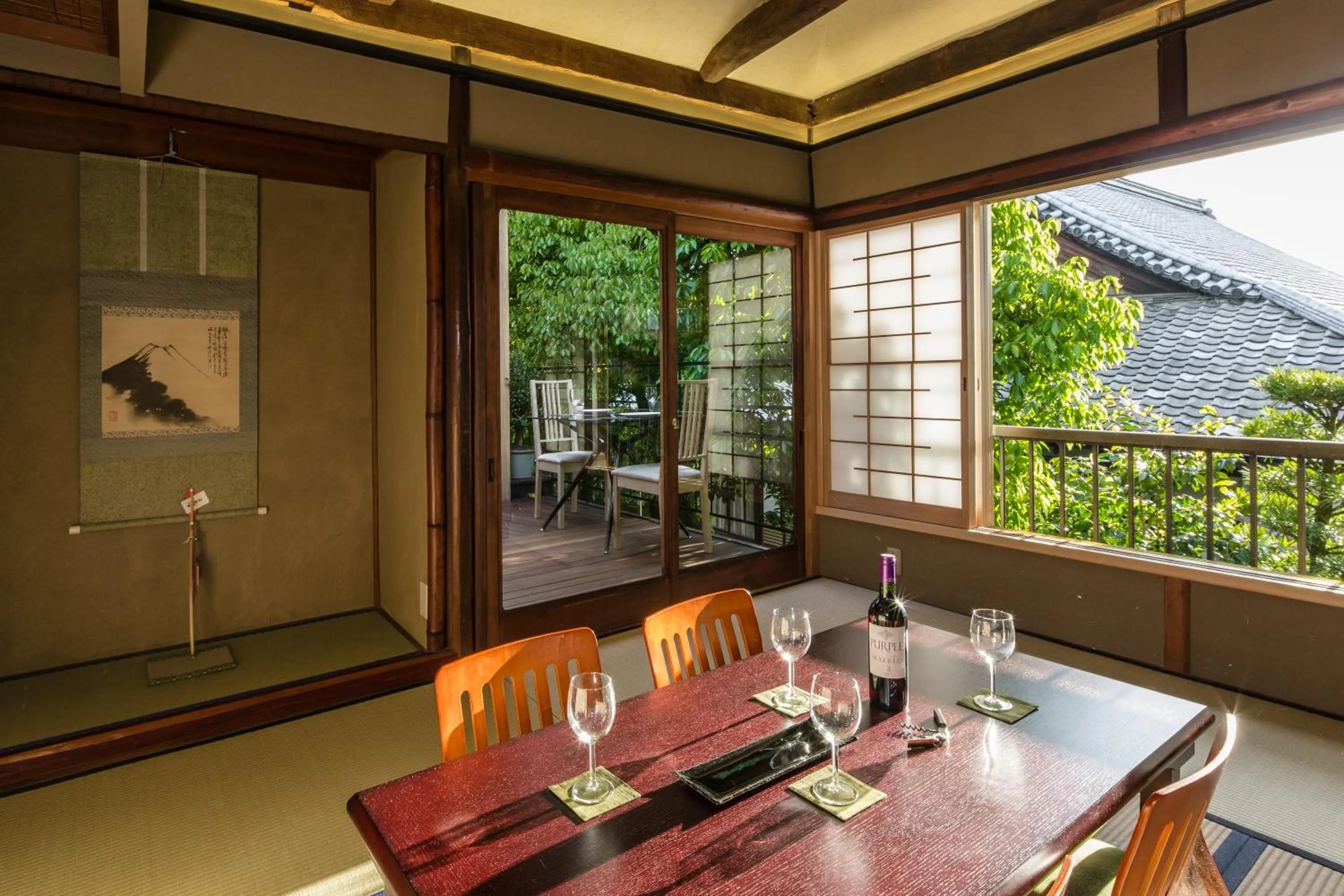 Landmark view in Machiya Maya Gion