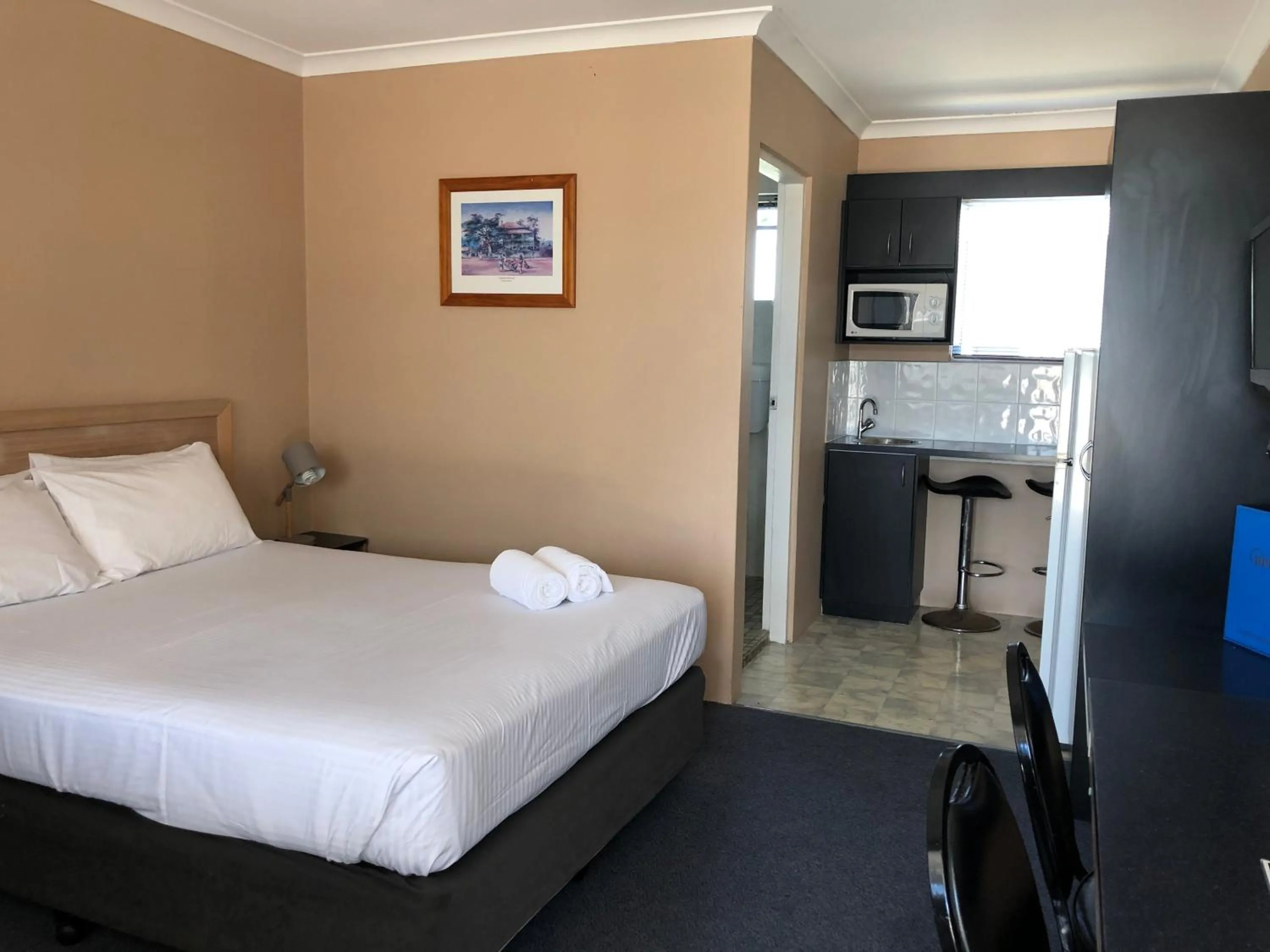 Bed in Hervey Bay Motel