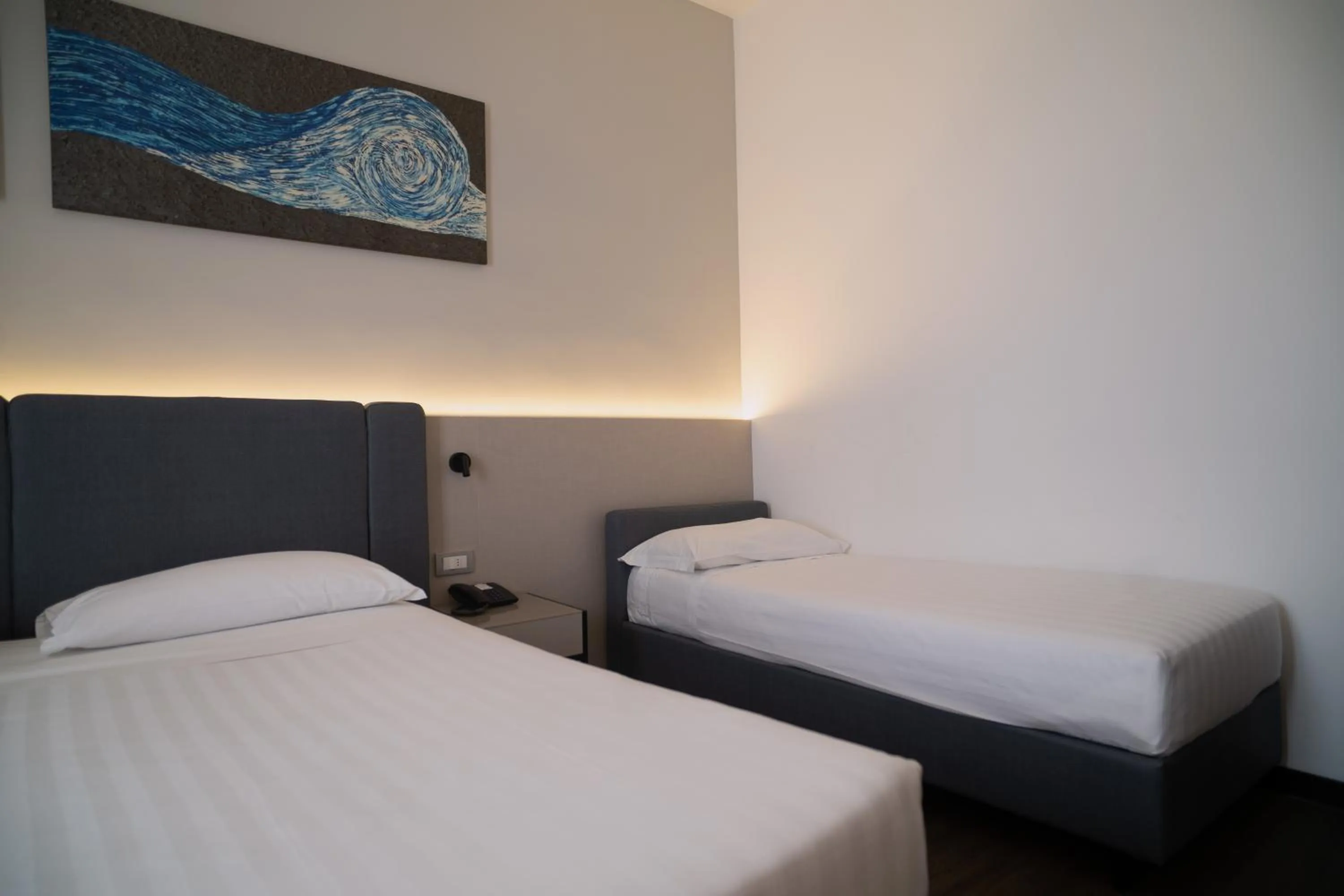 Bed in Sea Lion Hotel