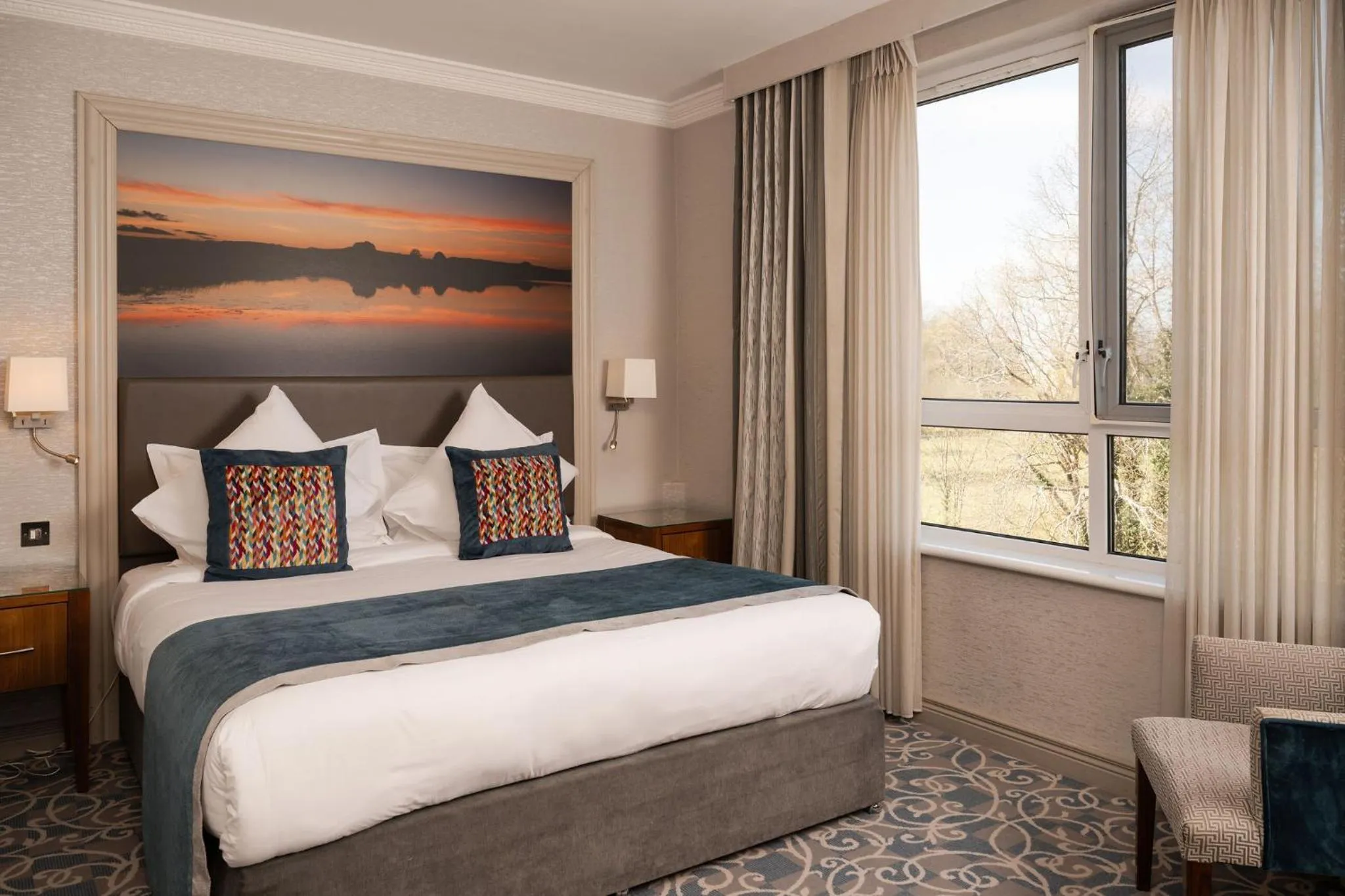 Bed in Manor House Country Hotel