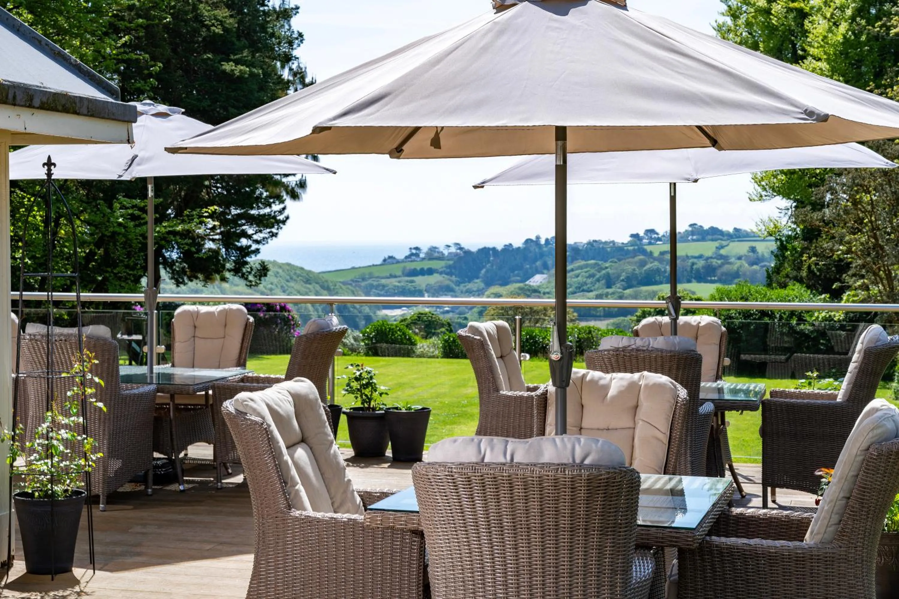 Garden in Penmorvah Manor Hotel
