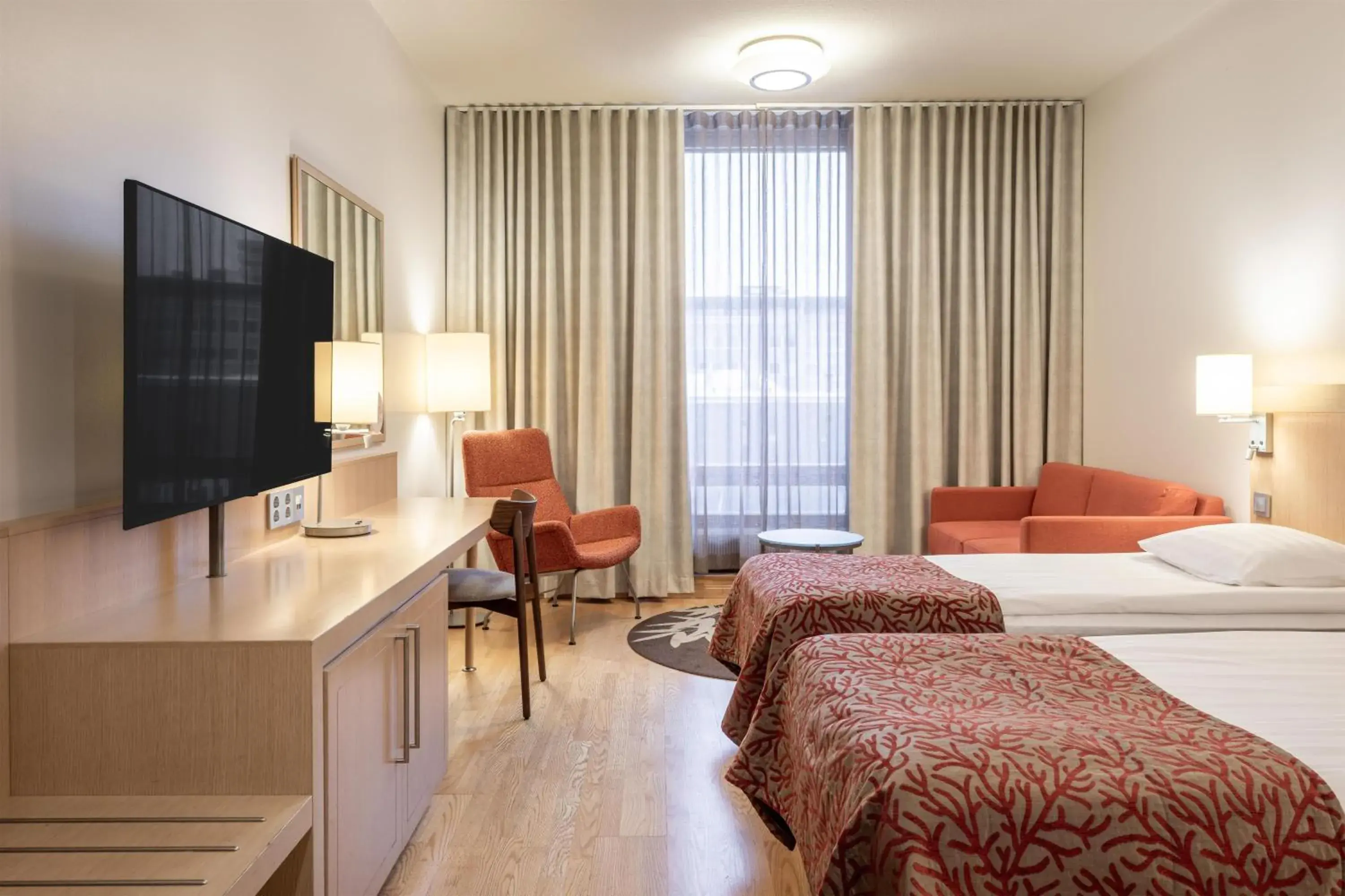 Bedroom, Bed in Scandic Oulu City Bedroom, Bed in Scandic Oulu City