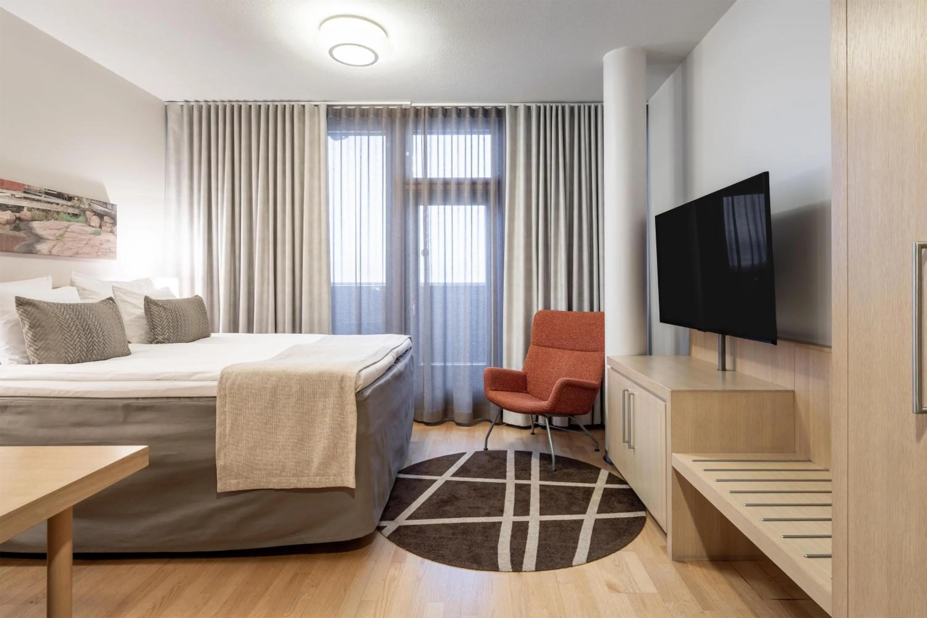 Bedroom, Bed in Scandic Oulu City