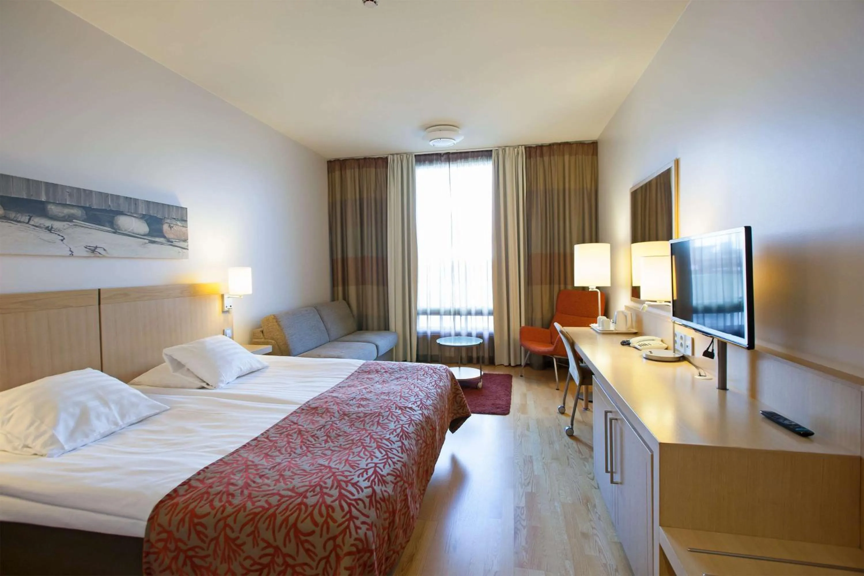 Bedroom, Bed in Scandic Oulu City