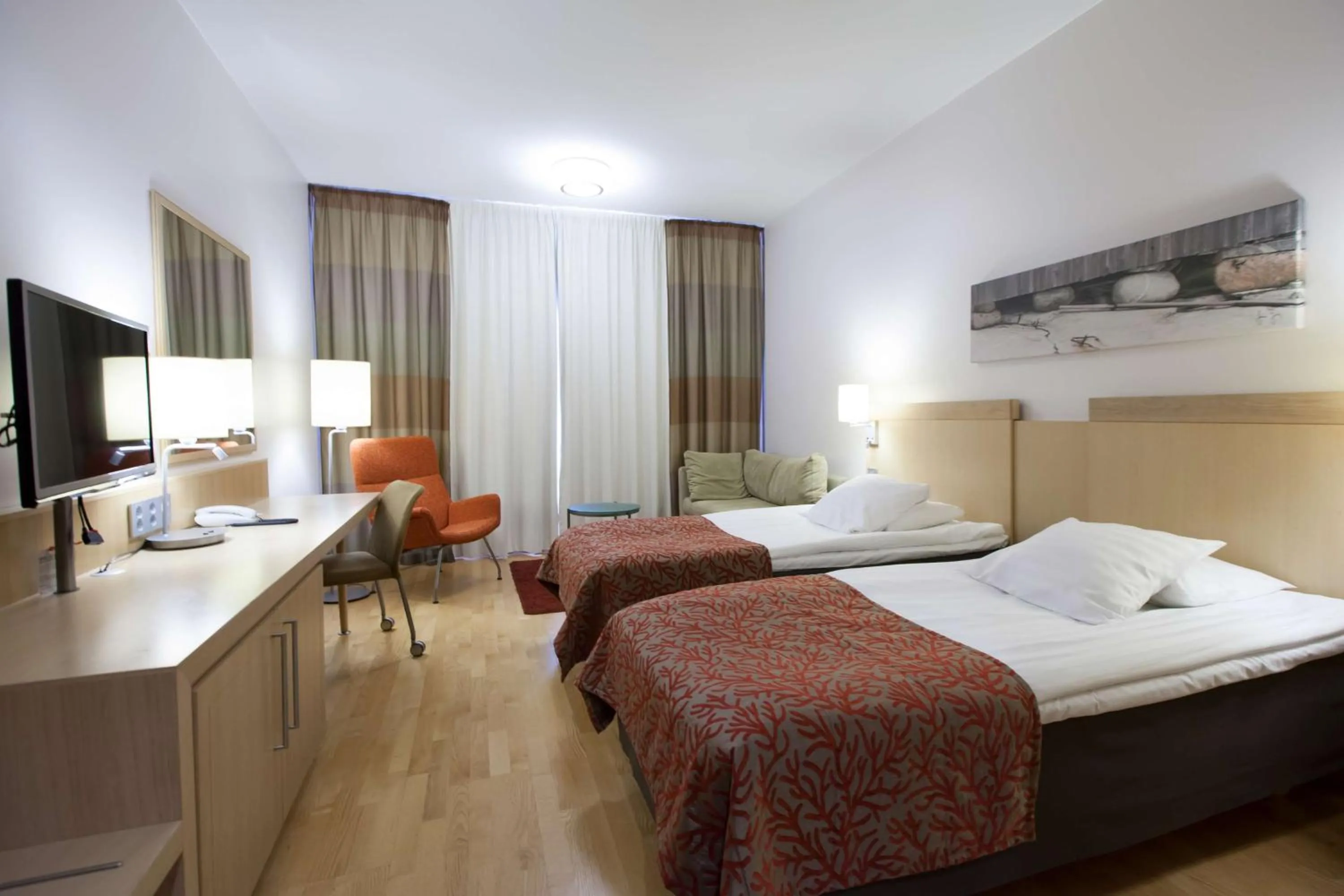 Photo of the whole room, Bed in Scandic Oulu City