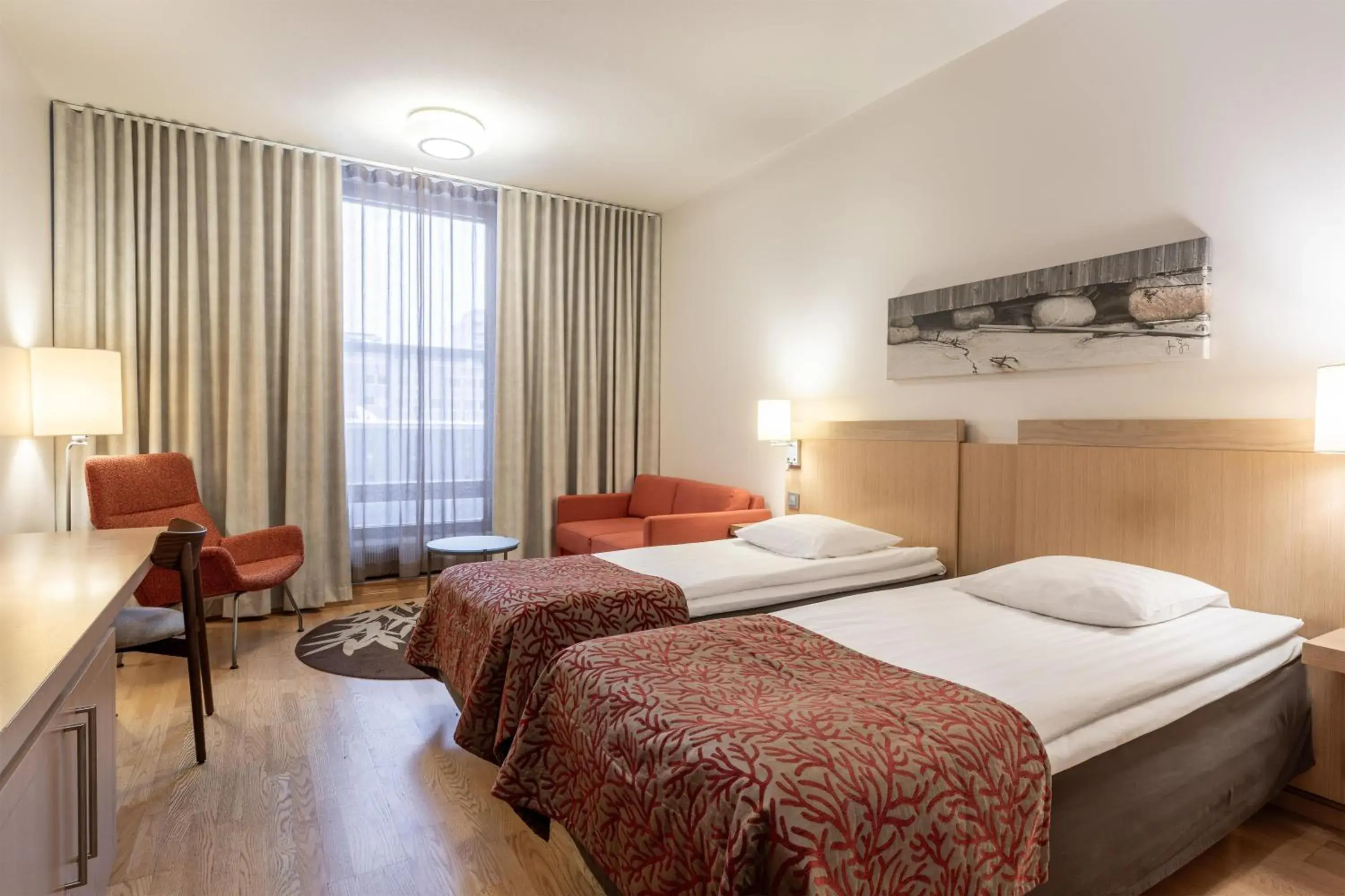 Bedroom, Bed in Scandic Oulu City Bedroom, Bed in Scandic Oulu City