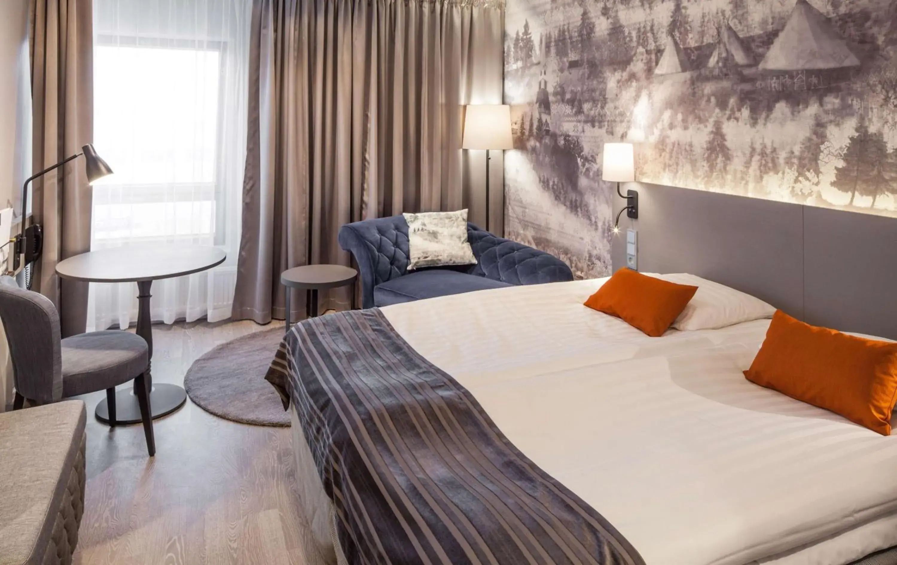 Bedroom, Bed in Scandic Rovaniemi City Bedroom, Bed in Scandic Rovaniemi City