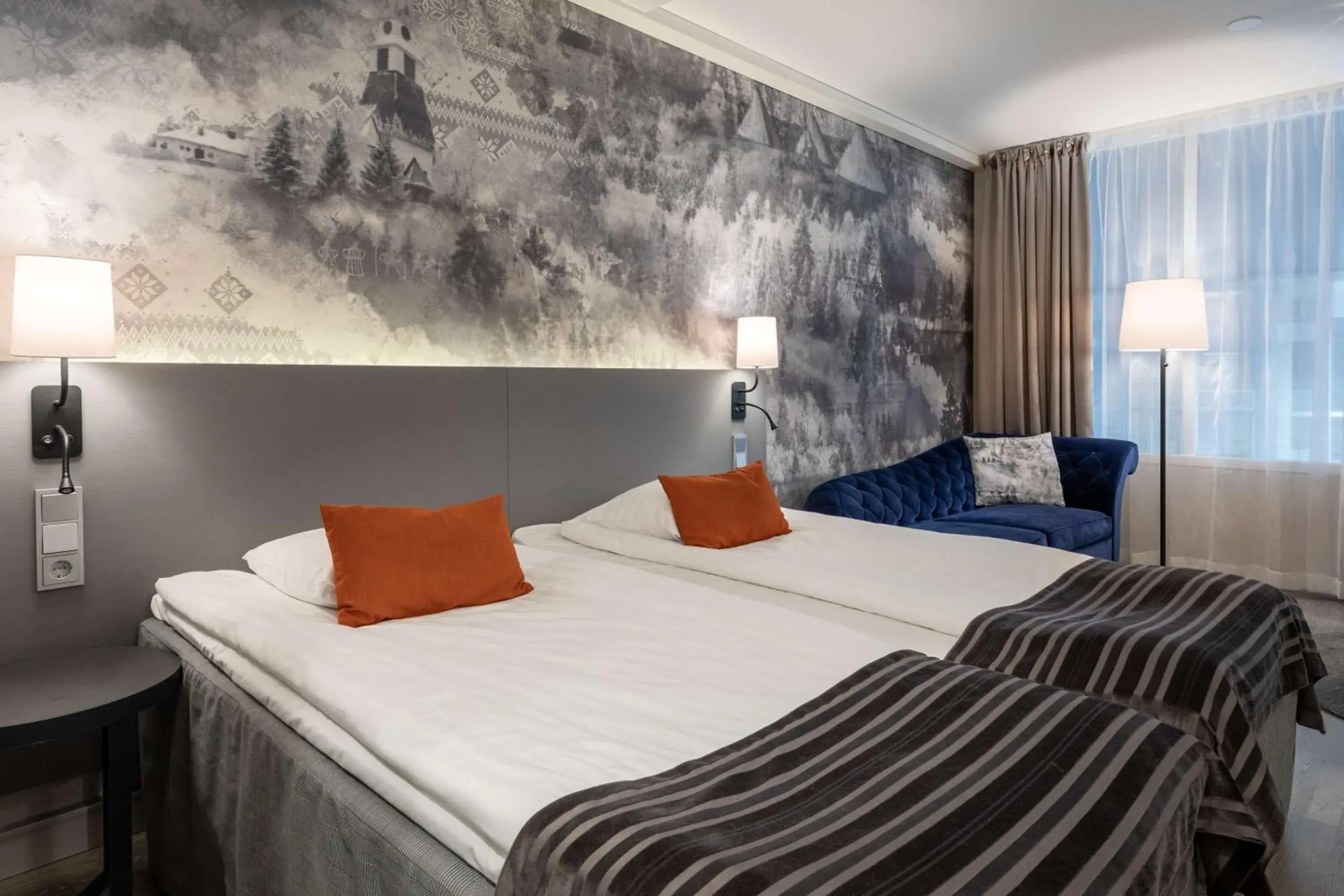 Bedroom, Bed in Scandic Rovaniemi City Bedroom, Bed in Scandic Rovaniemi City
