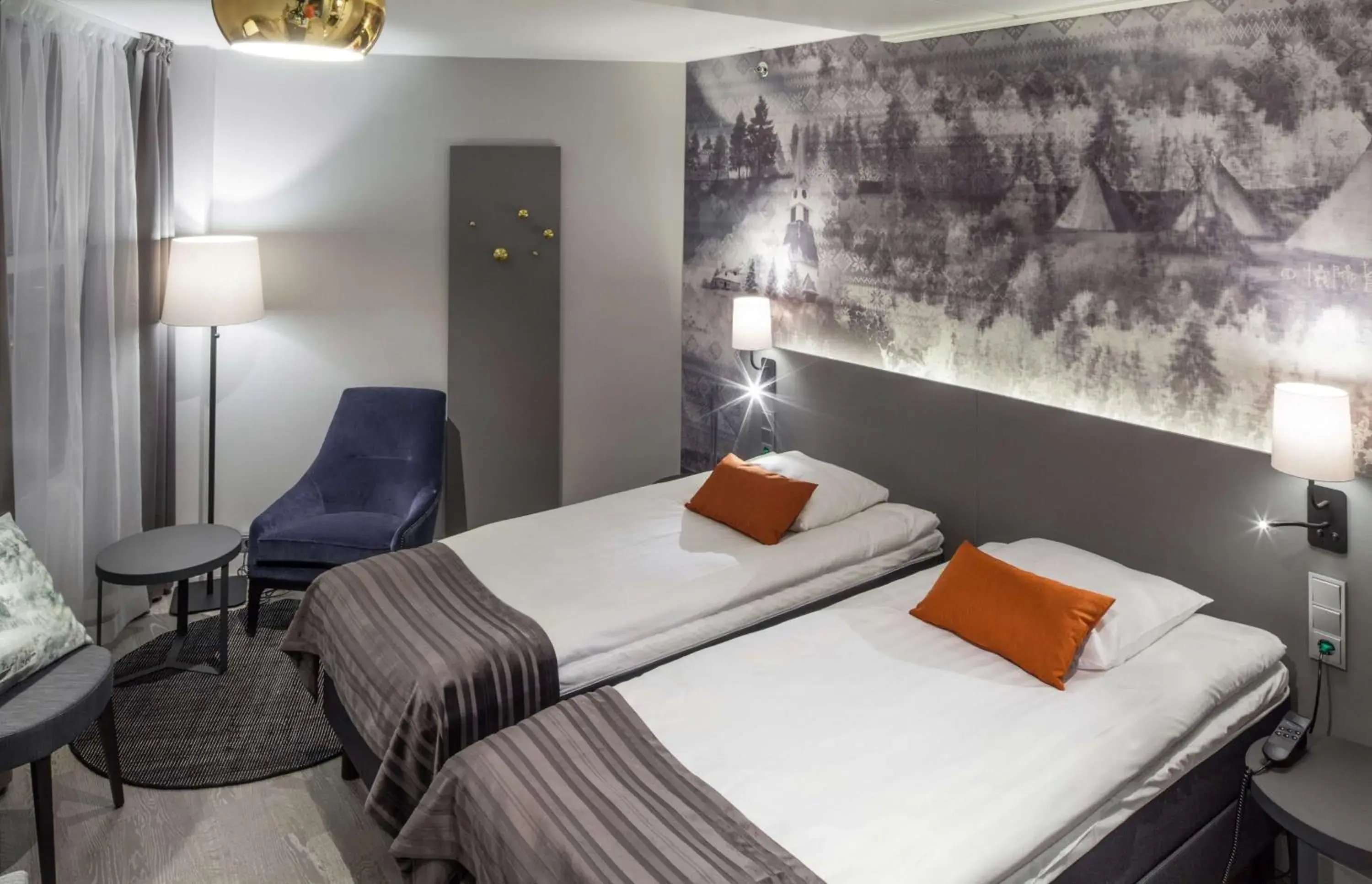 Bedroom, Bed in Scandic Rovaniemi City Bedroom, Bed in Scandic Rovaniemi City