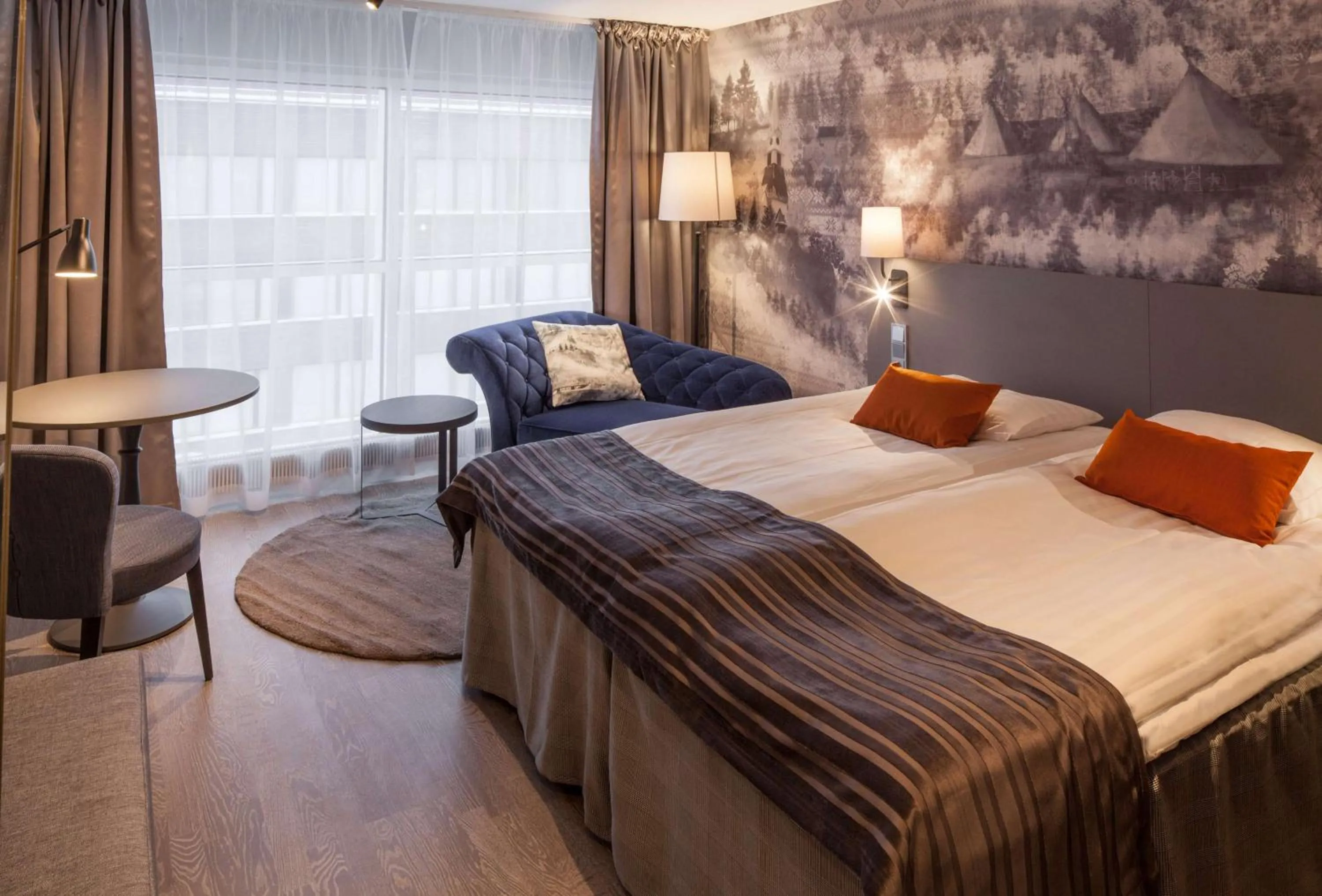 Bedroom, Bed in Scandic Rovaniemi City