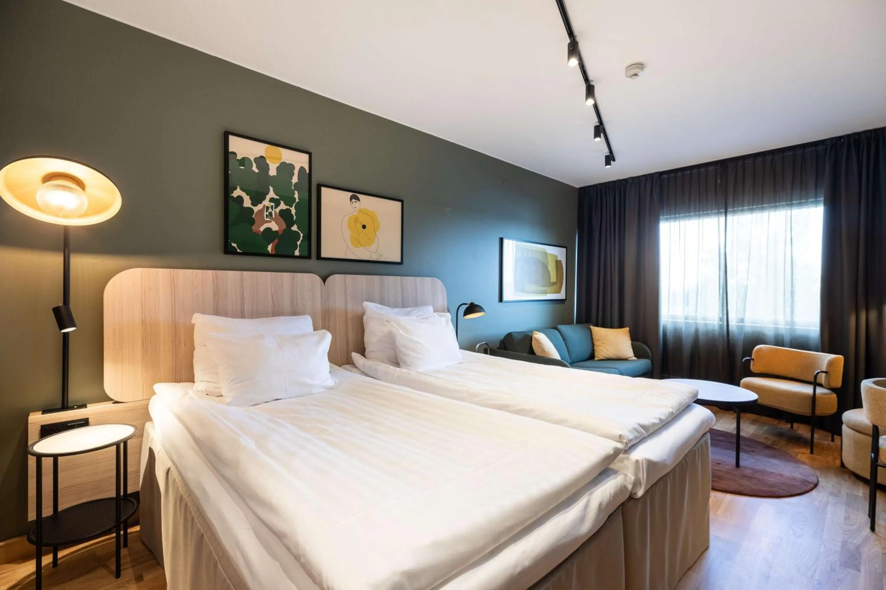 Bedroom, Bed in Scandic Kuopio