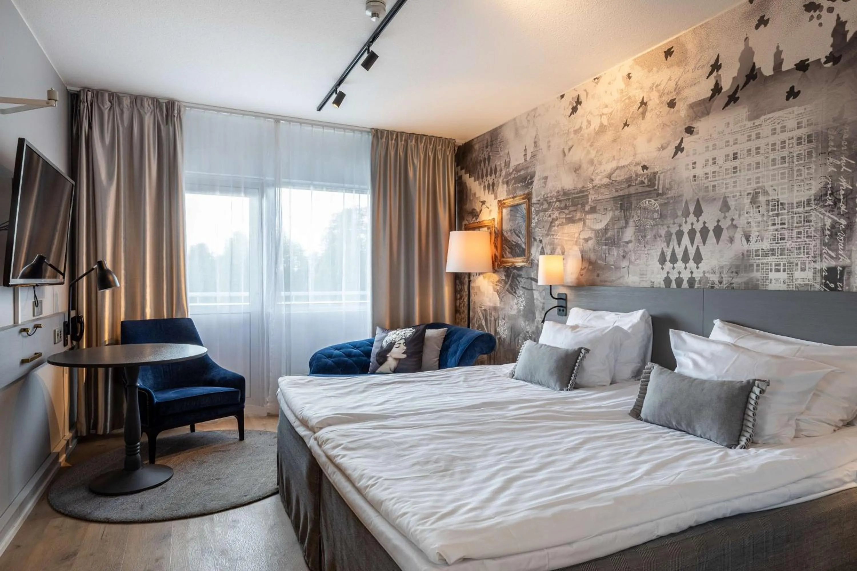 Bedroom, Bed in Scandic Kuopio