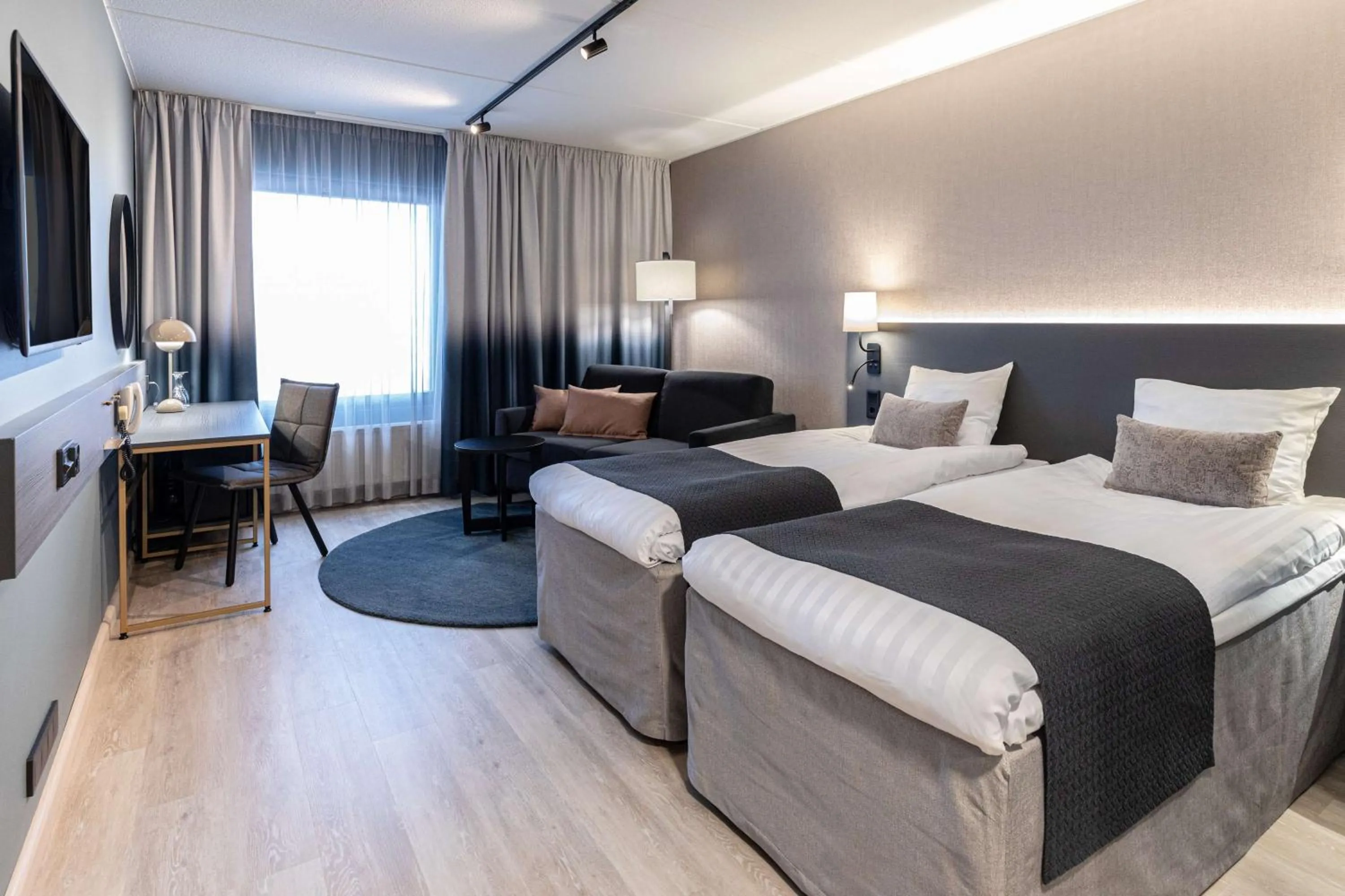 Bedroom, Bed in Scandic Jyväskylä Station