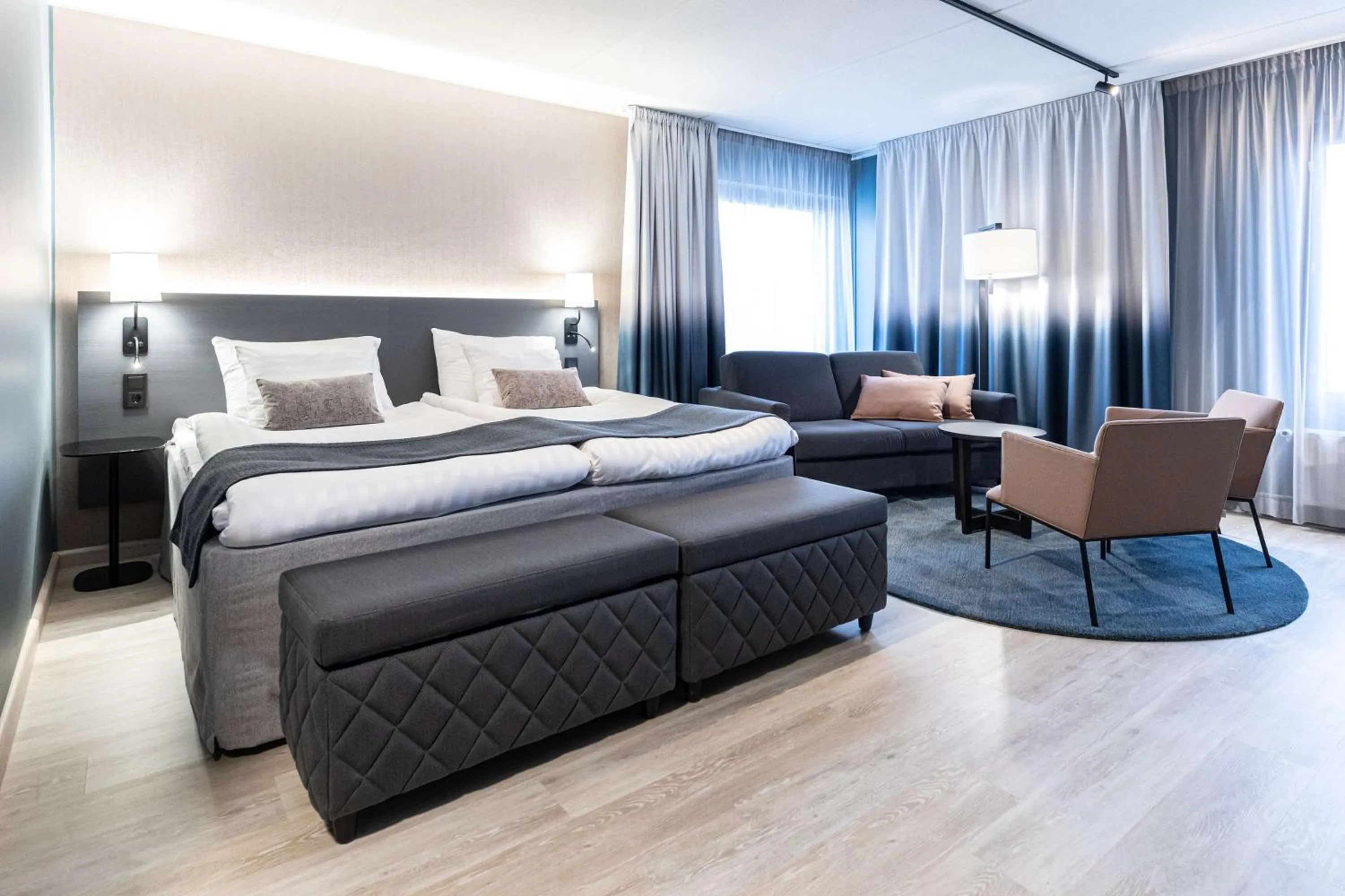 Bedroom, Bed in Scandic Jyväskylä Station