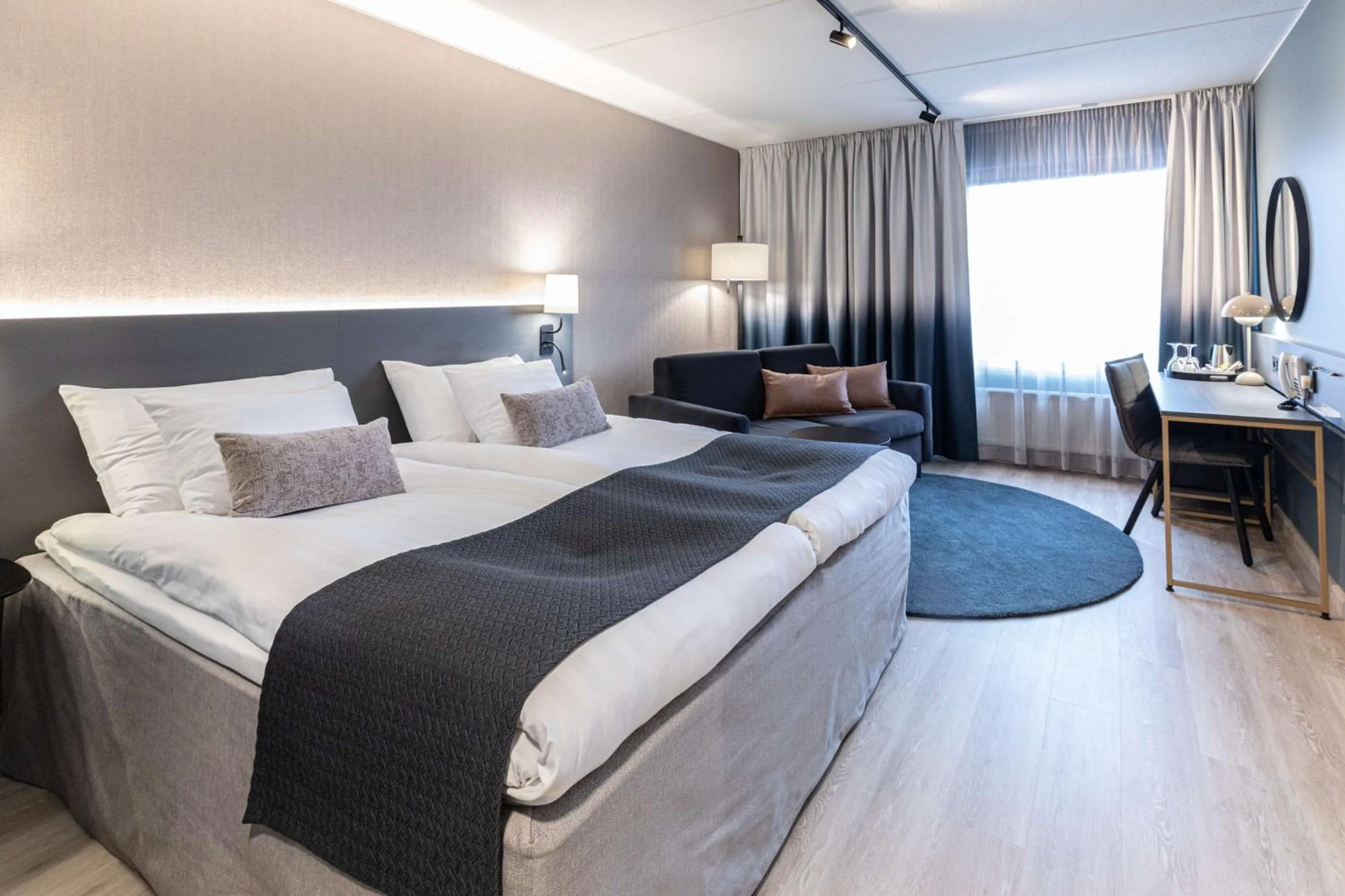 Bedroom, Bed in Scandic Jyväskylä Station