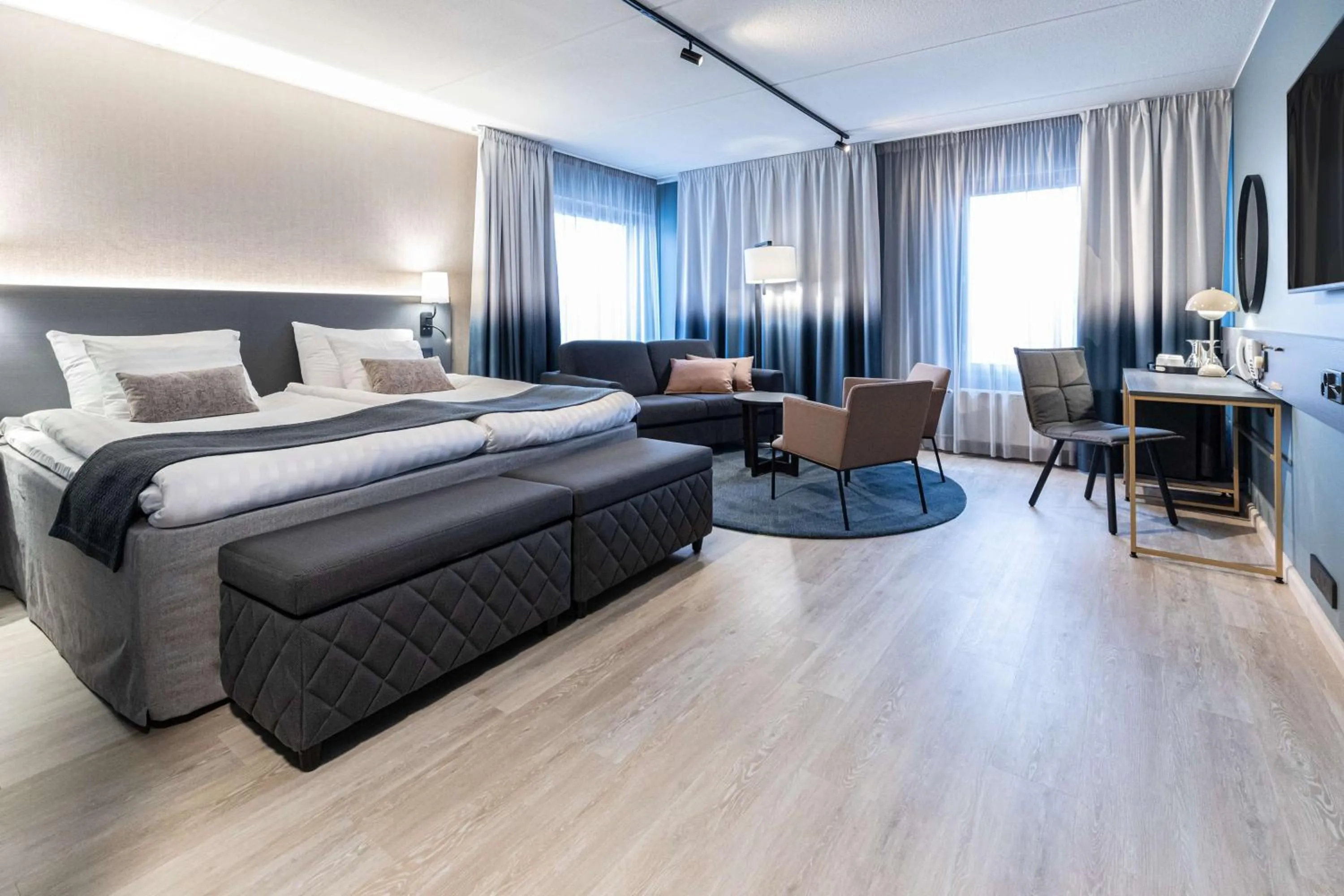 Bedroom, Bed in Scandic Jyväskylä Station