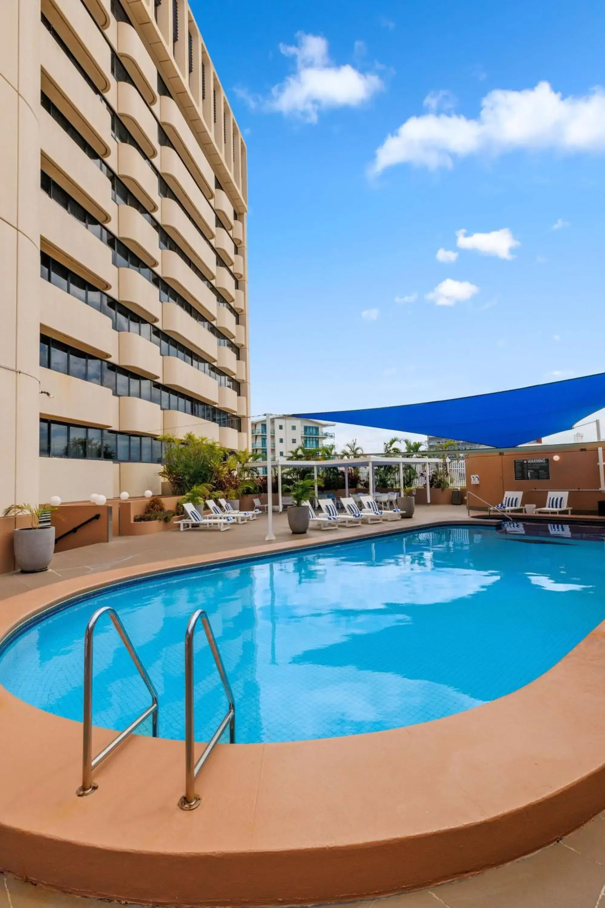 Pool view in Hilton Darwin Pool view in Hilton Darwin