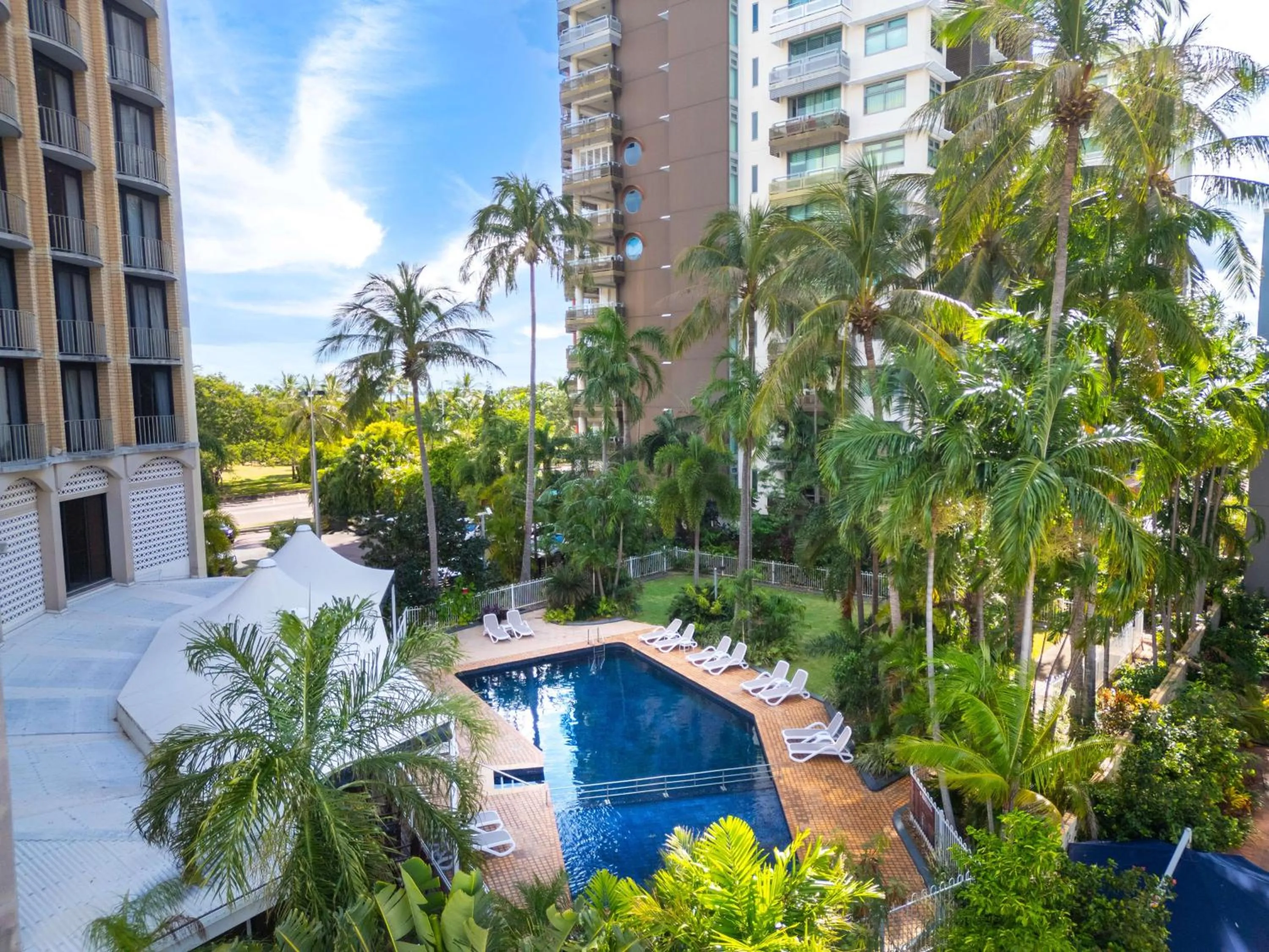 Pool view in Hilton Garden Inn Darwin