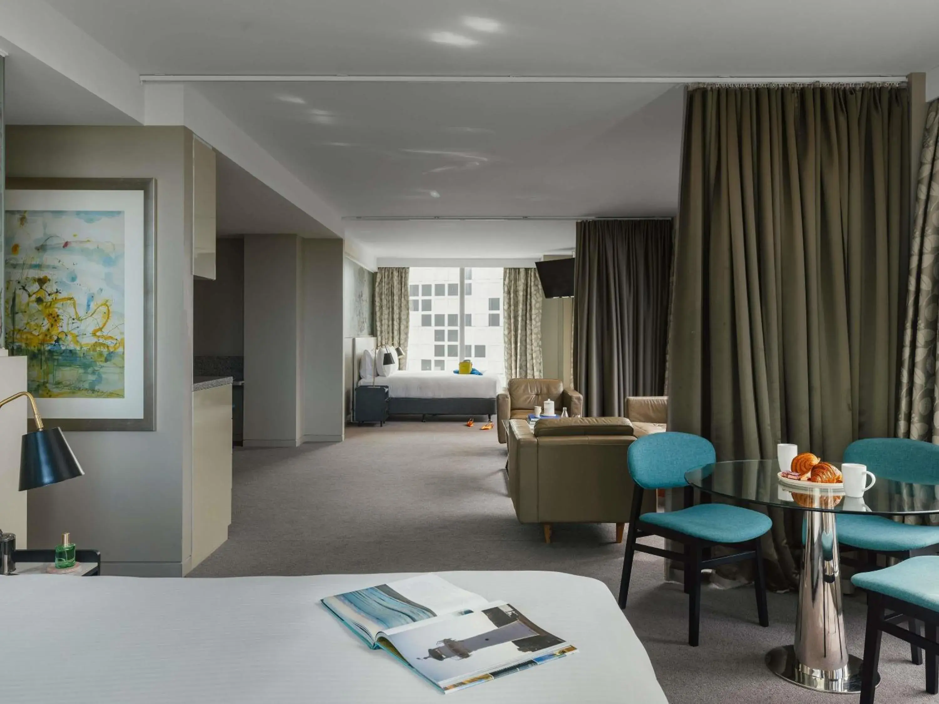 Bedroom, Bed in The Olsen Melbourne Art Series Bedroom, Bed in The Olsen Melbourne Art Series