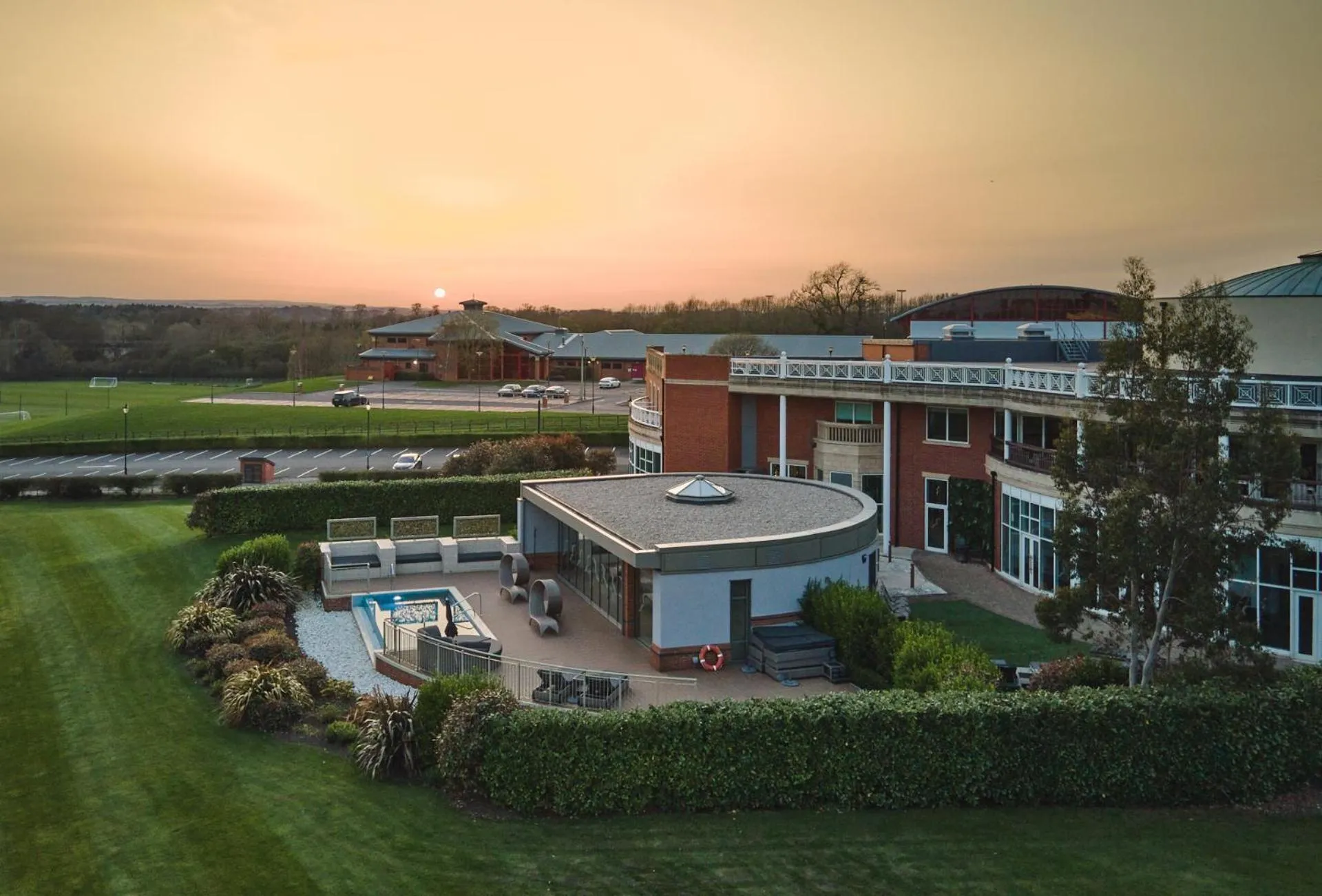 Sunset in Rockliffe Hall Hotel Golf & Spa