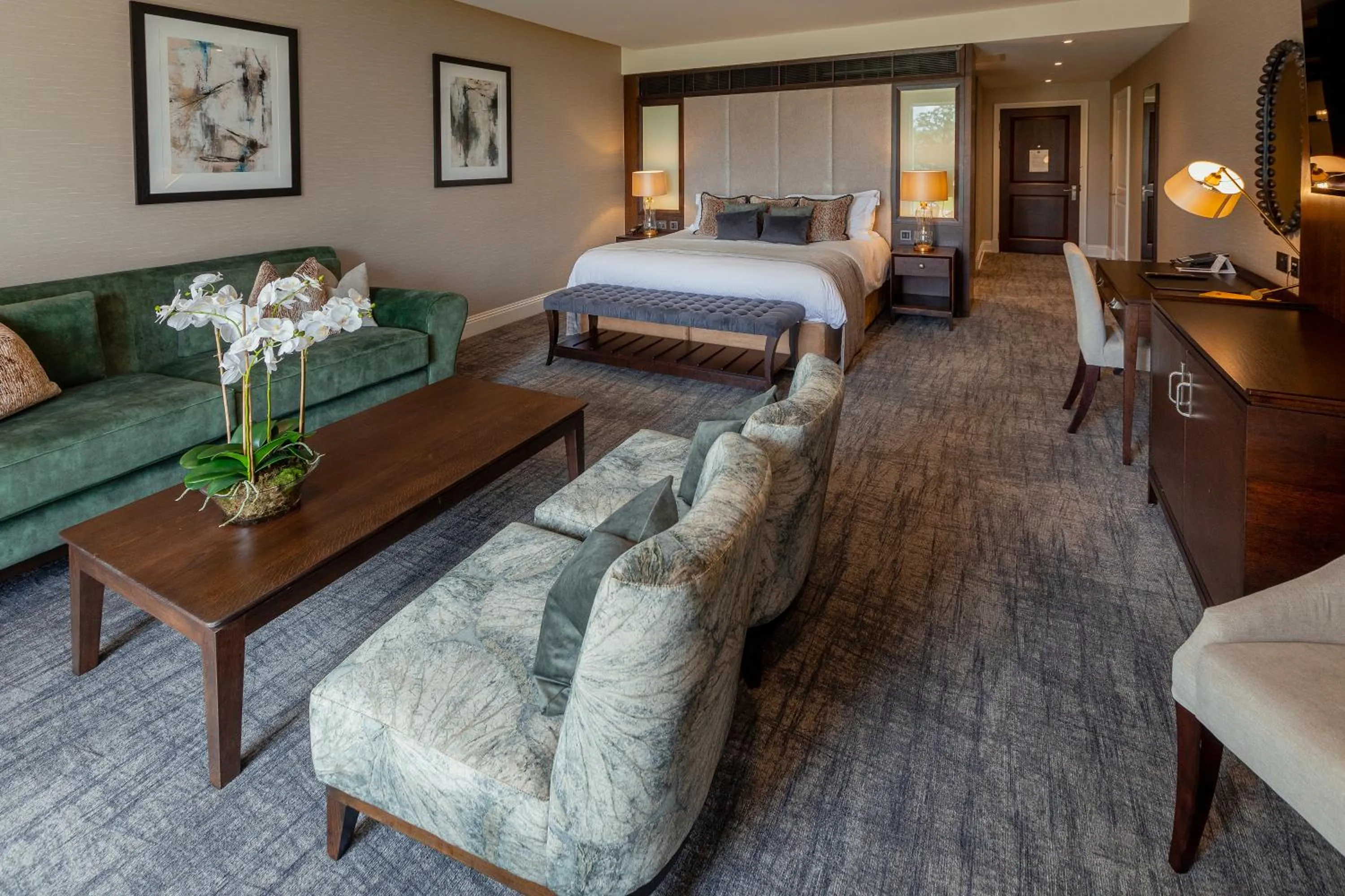 Bed in Rockliffe Hall Hotel Golf & Spa