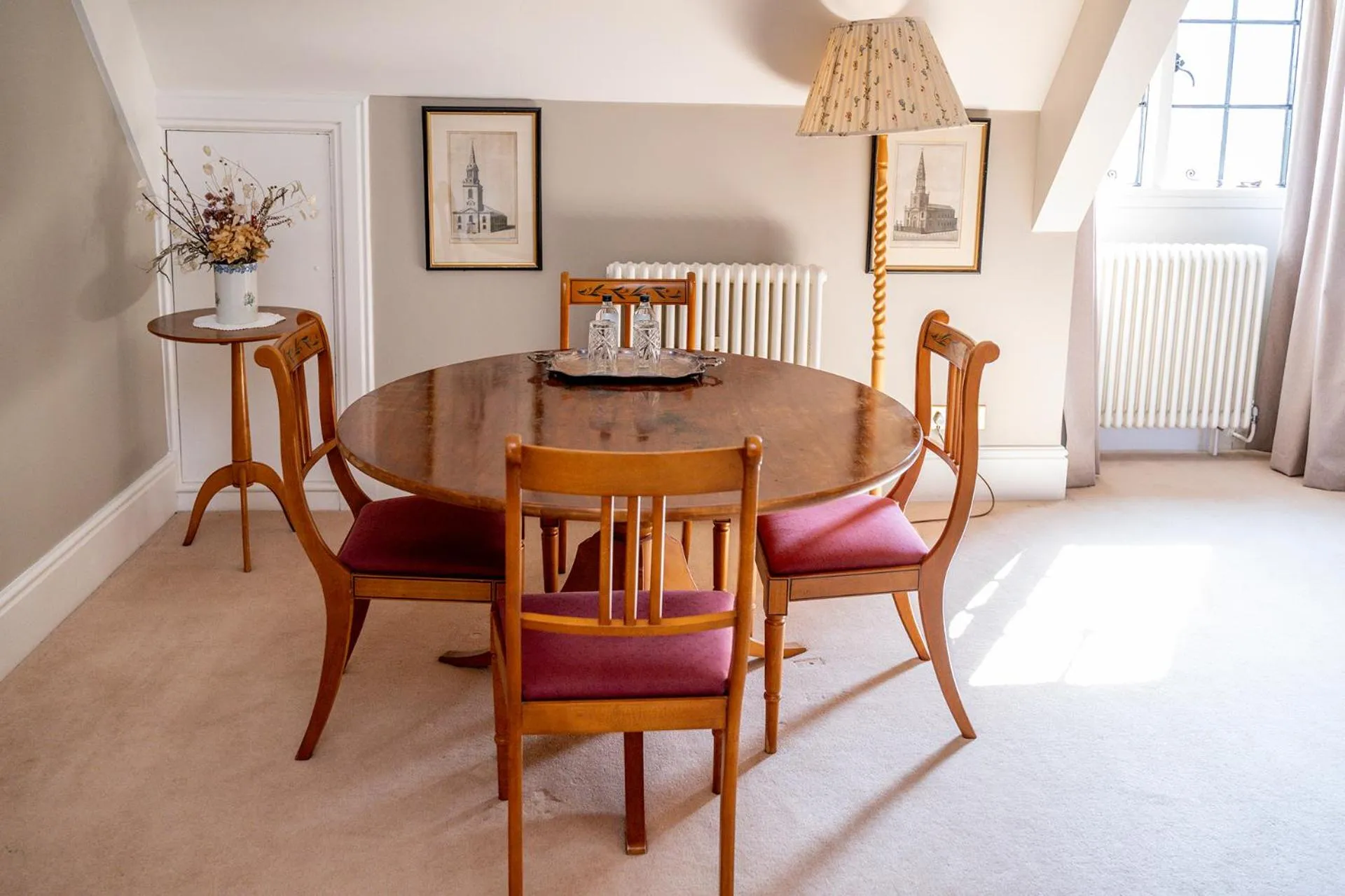 Dining area in Llangoed Hall