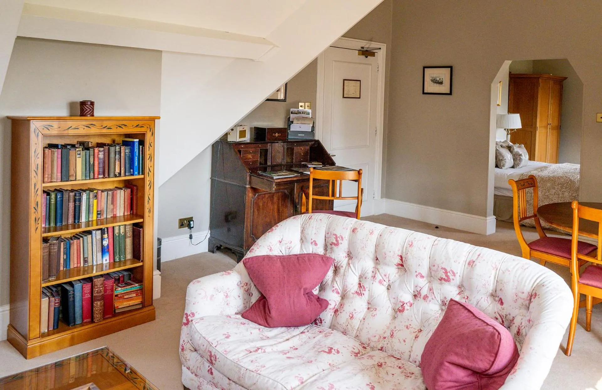 Seating area in Llangoed Hall