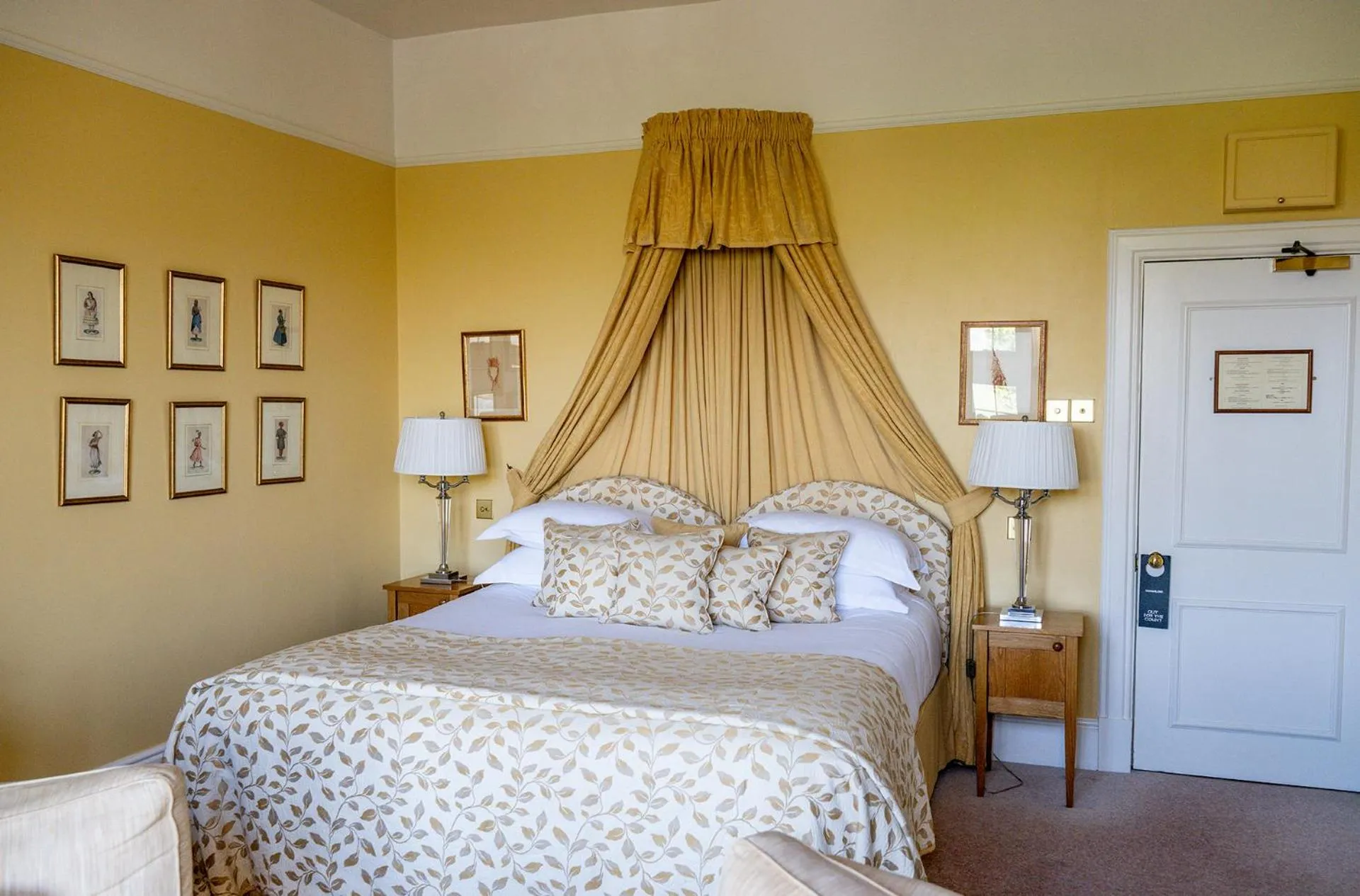 Bed in Llangoed Hall