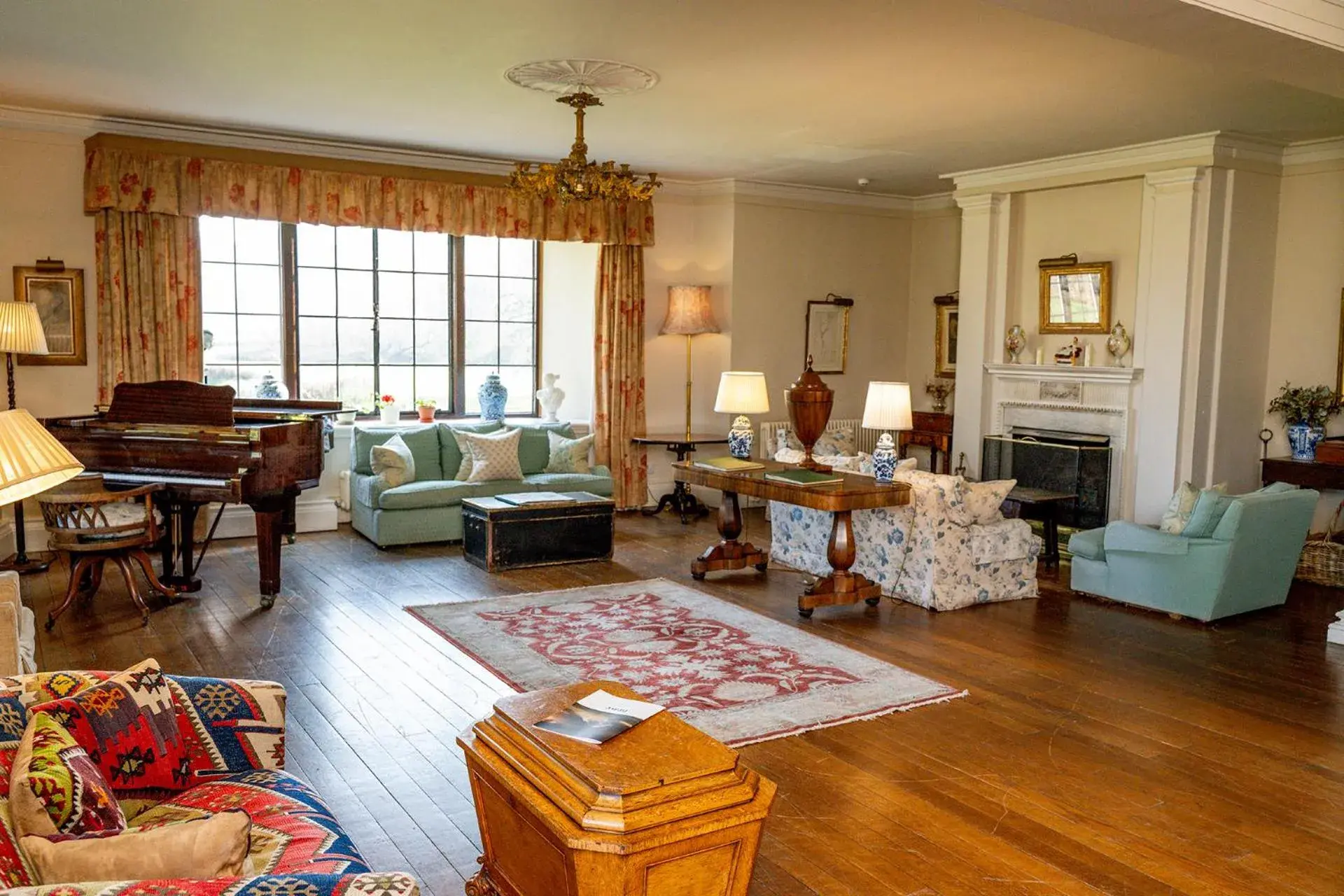 Lounge or bar in Llangoed Hall Lounge or bar in Llangoed Hall