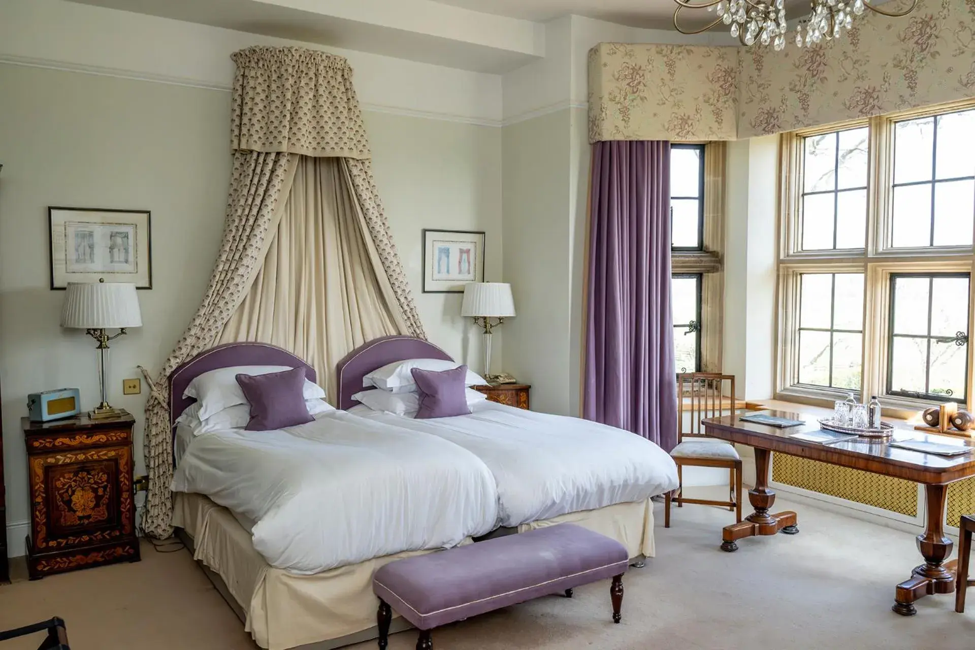 Bed in Llangoed Hall Bed in Llangoed Hall