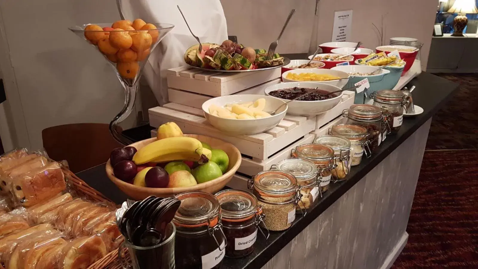 Buffet breakfast in The Judds Folly Hotel, Sure Hotel Collection by Best Western Buffet breakfast in The Judds Folly Hotel, Sure Hotel Collection by Best Western