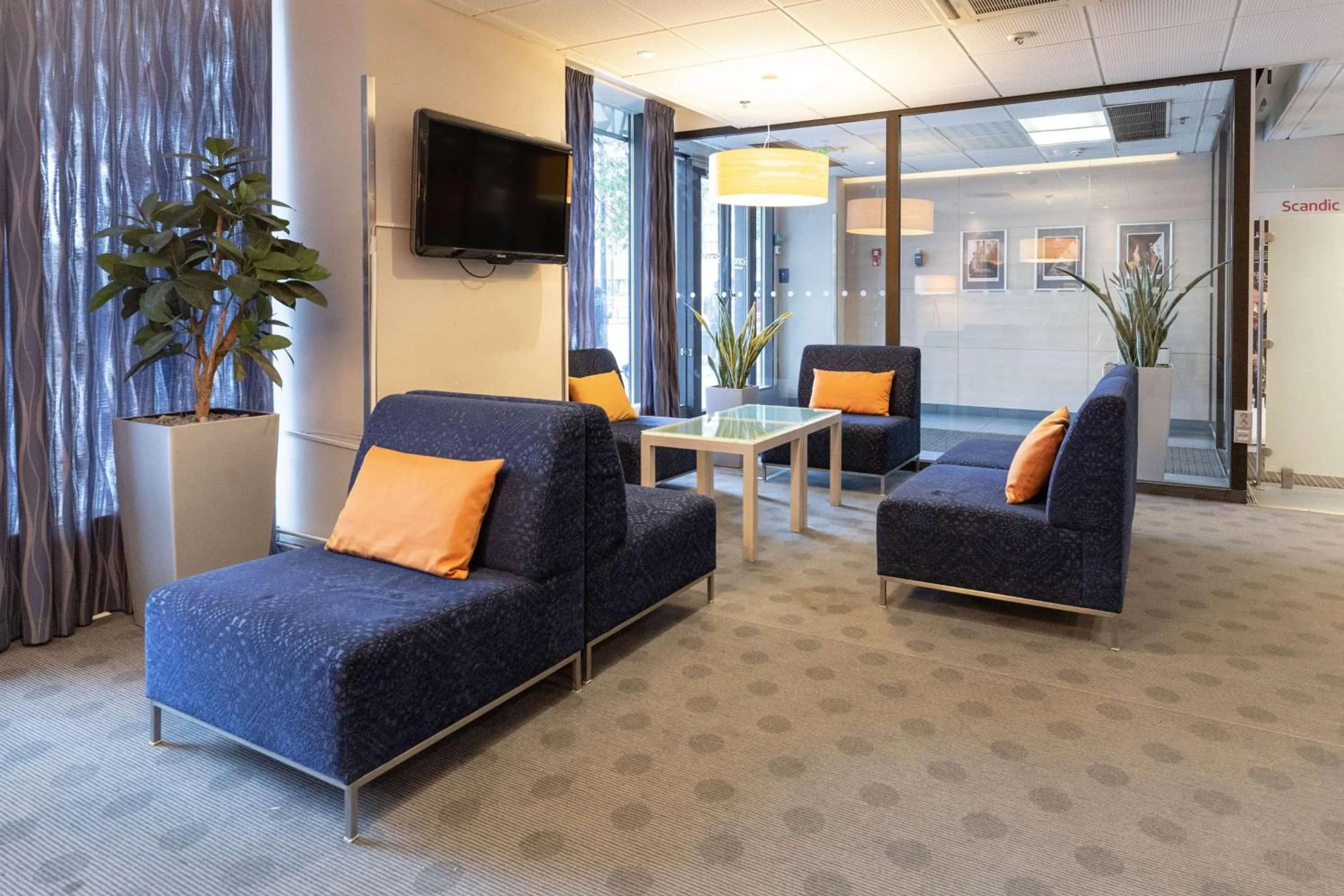 Lobby or reception in Scandic Hakaniemi