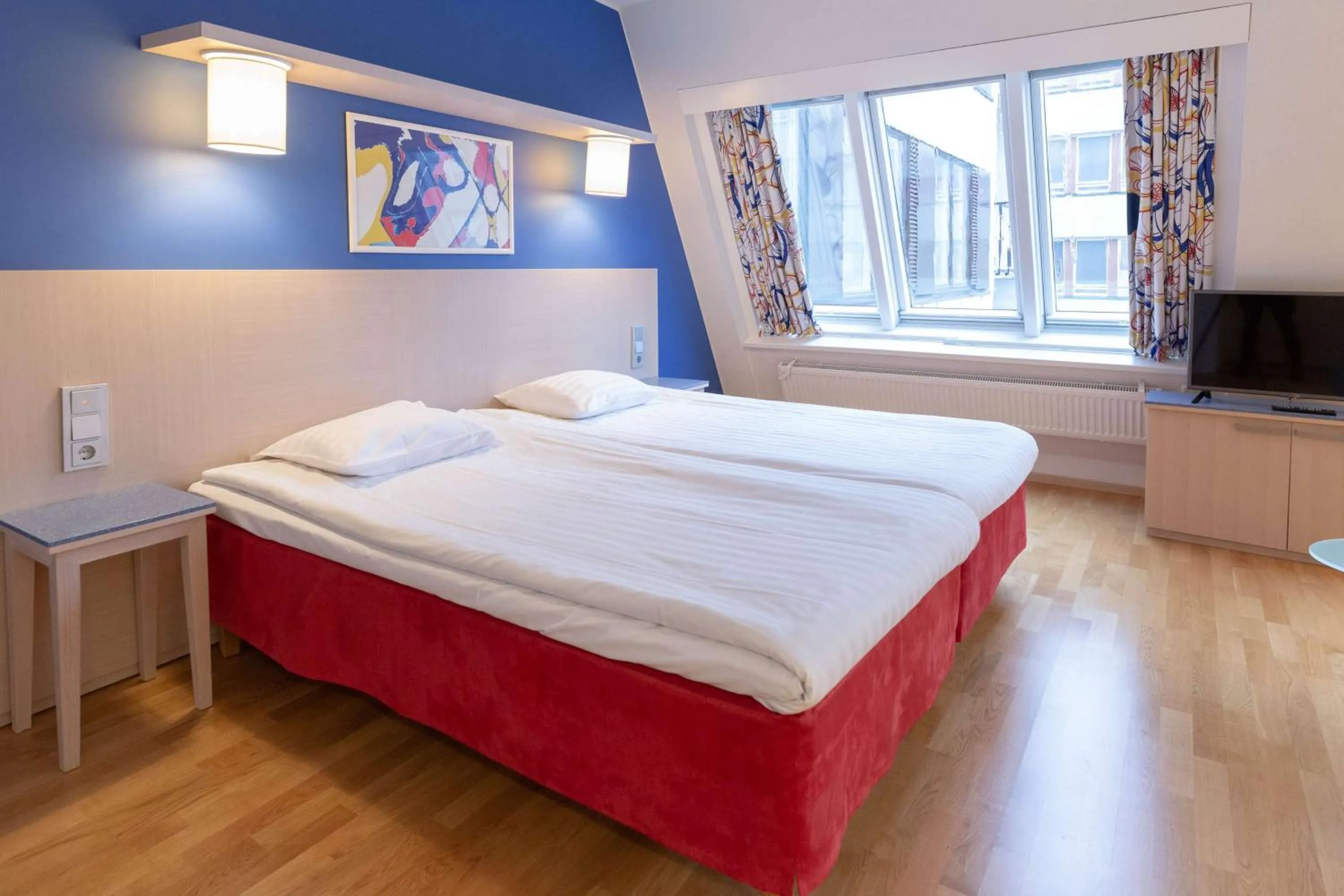 Bedroom, Bed in Scandic Hakaniemi