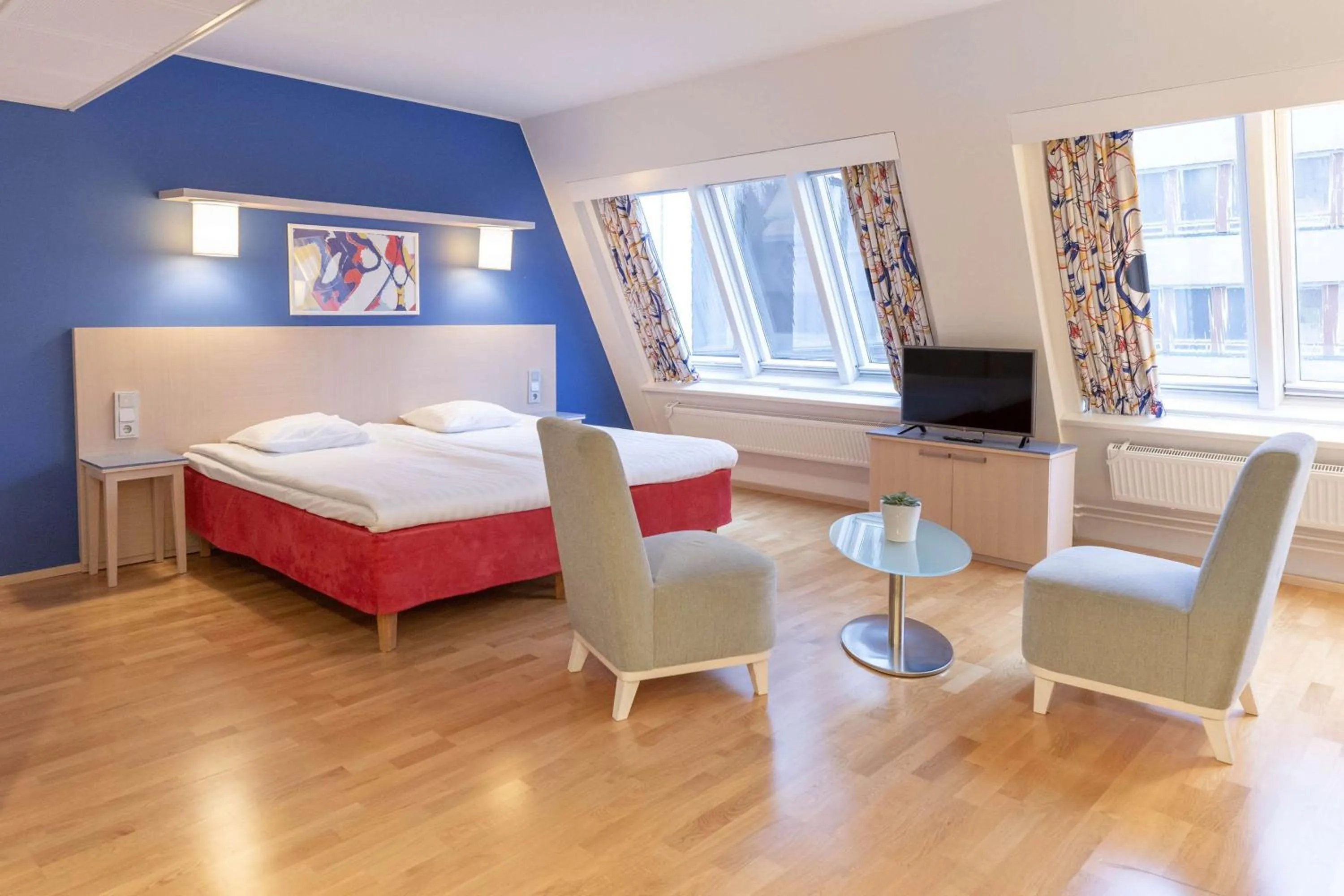 Bedroom, Bed in Scandic Hakaniemi