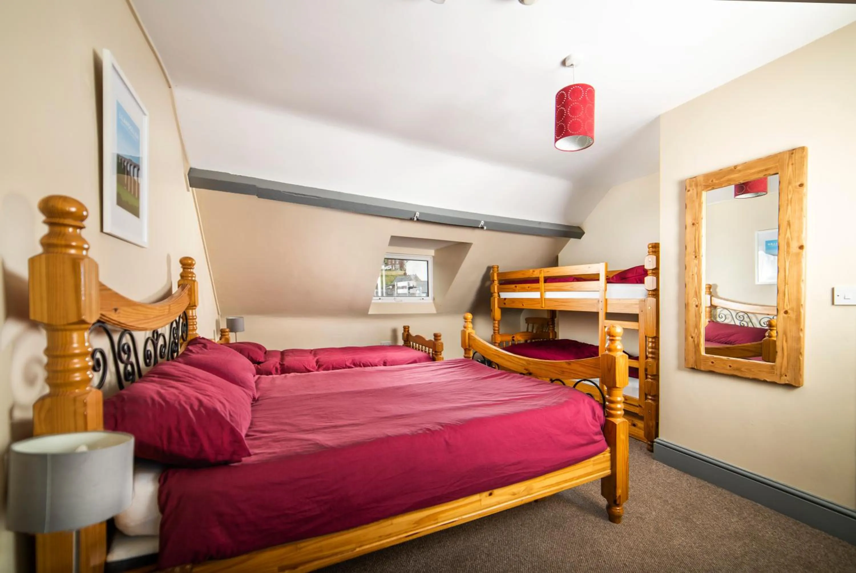 Bedroom, Bed in Llangollen Hostel Self-catering - Only Private Guest Bedrooms