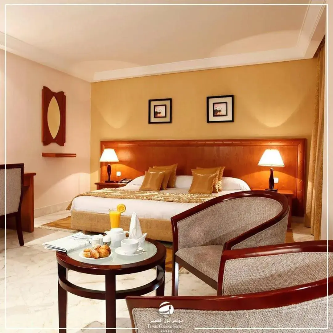 Bedroom, Bed in Tunis Grand Hotel Bedroom, Bed in Tunis Grand Hotel