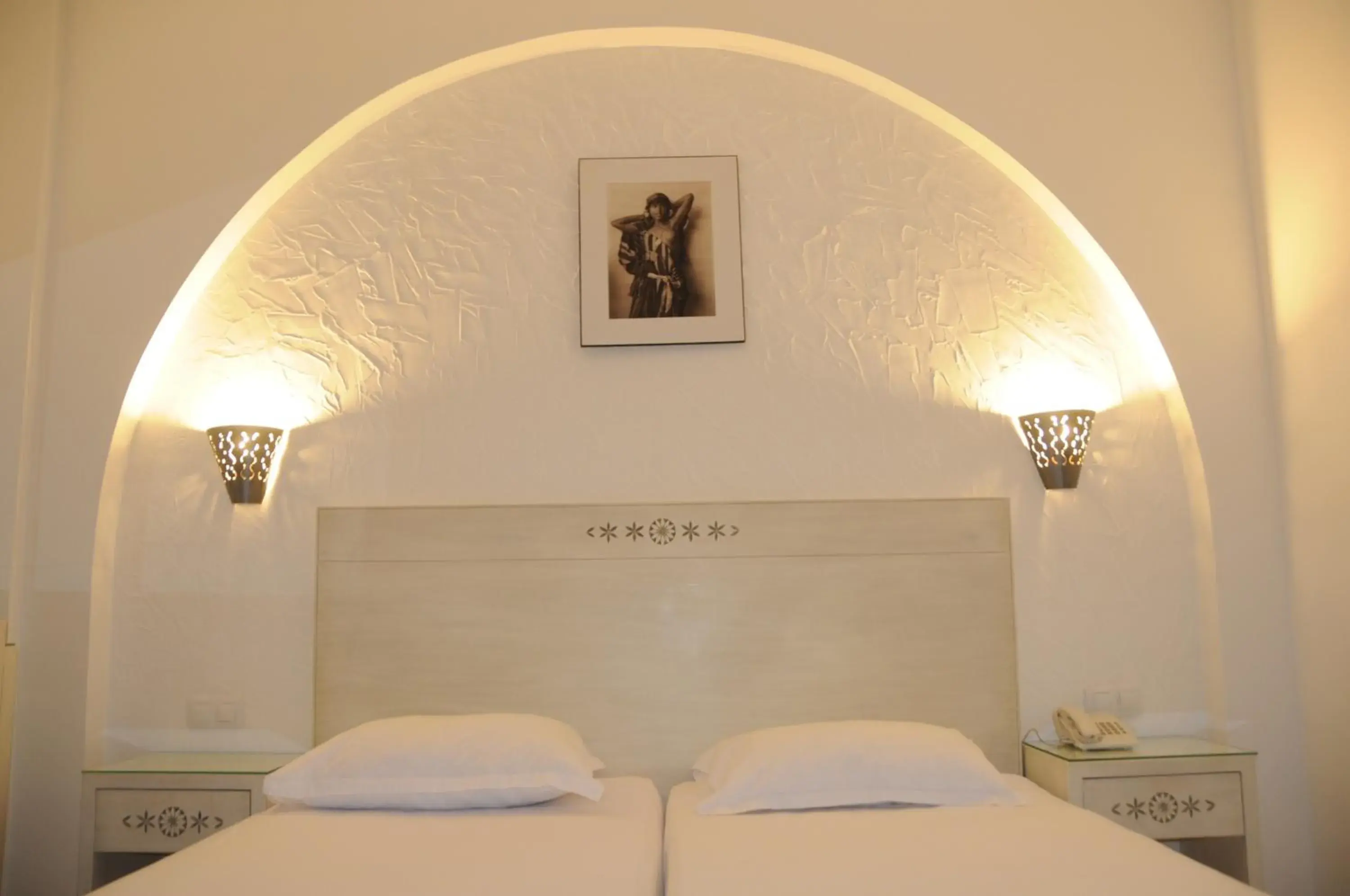 Bed in Hotel Menara Bed in Hotel Menara