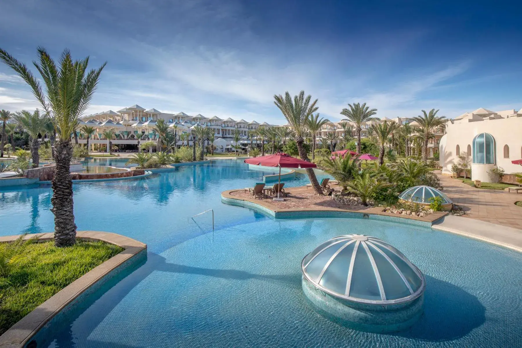 Pool view in Hasdrubal Prestige Thalassa & Spa Djerba Pool view in Hasdrubal Prestige Thalassa & Spa Djerba
