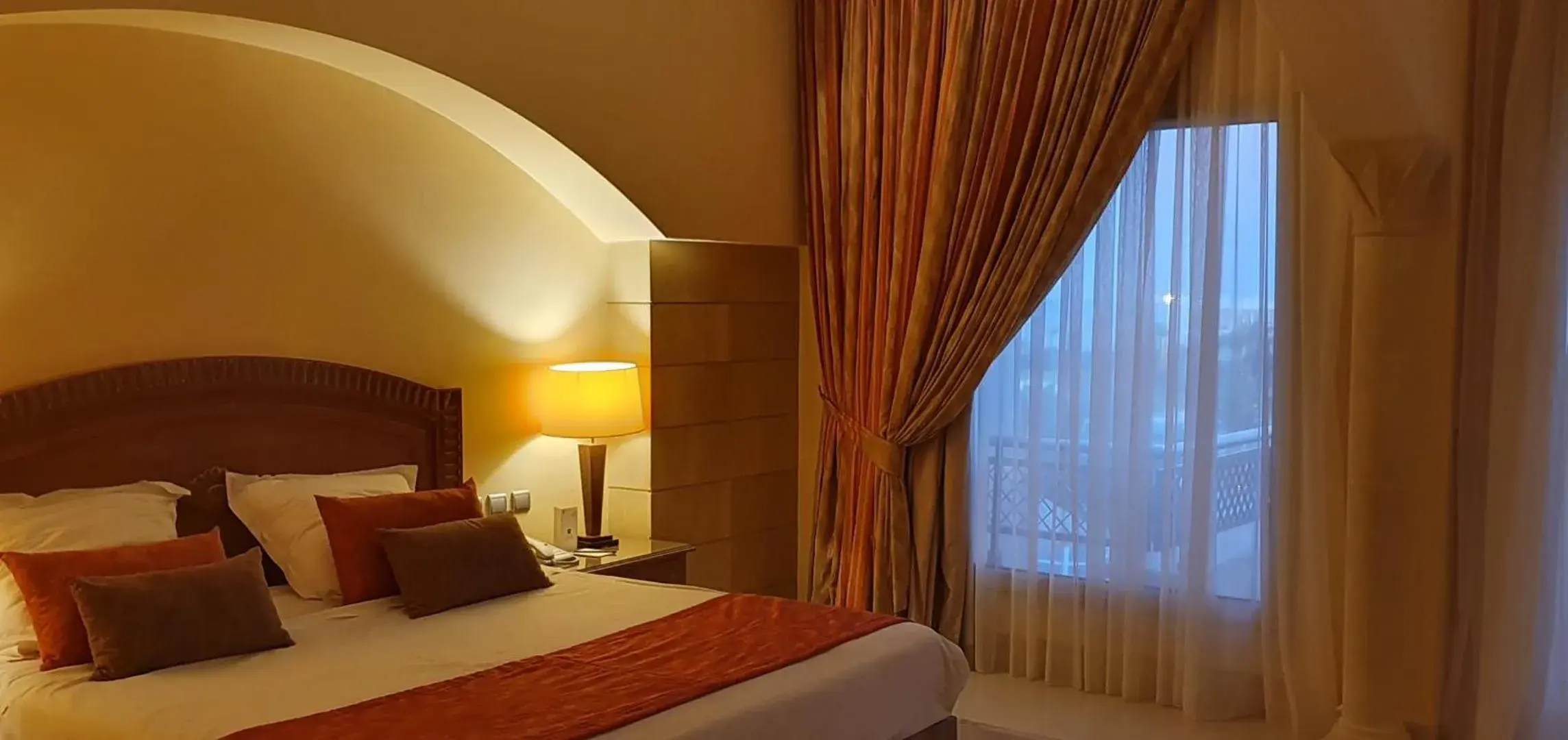 Bed in Hasdrubal Prestige Thalassa & Spa Djerba Bed in Hasdrubal Prestige Thalassa & Spa Djerba